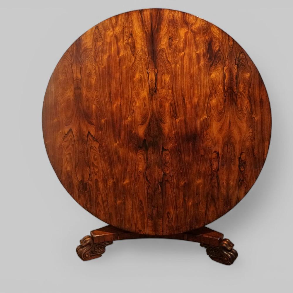 William IV Circular Rosewood Dining Table (1 of 8) William IV Circular Rosewood Dining Table (1 of 8)