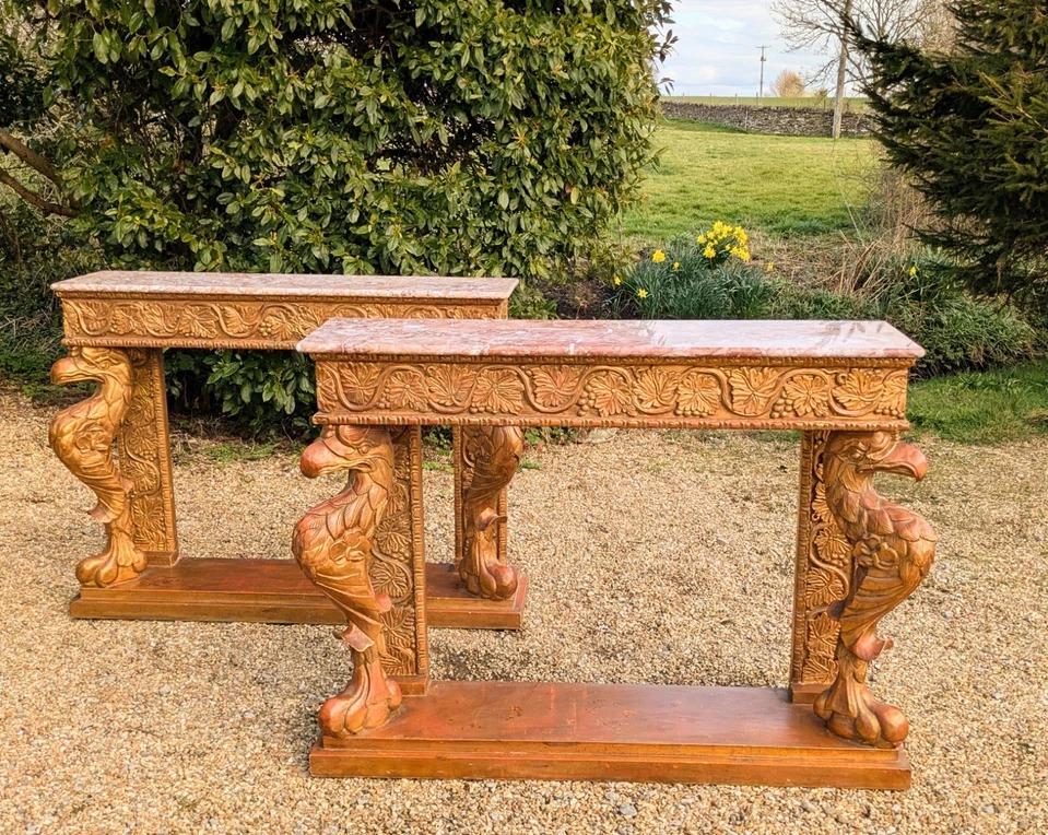 Handsome Pair of 19th Century Console Tables (1 of 10)