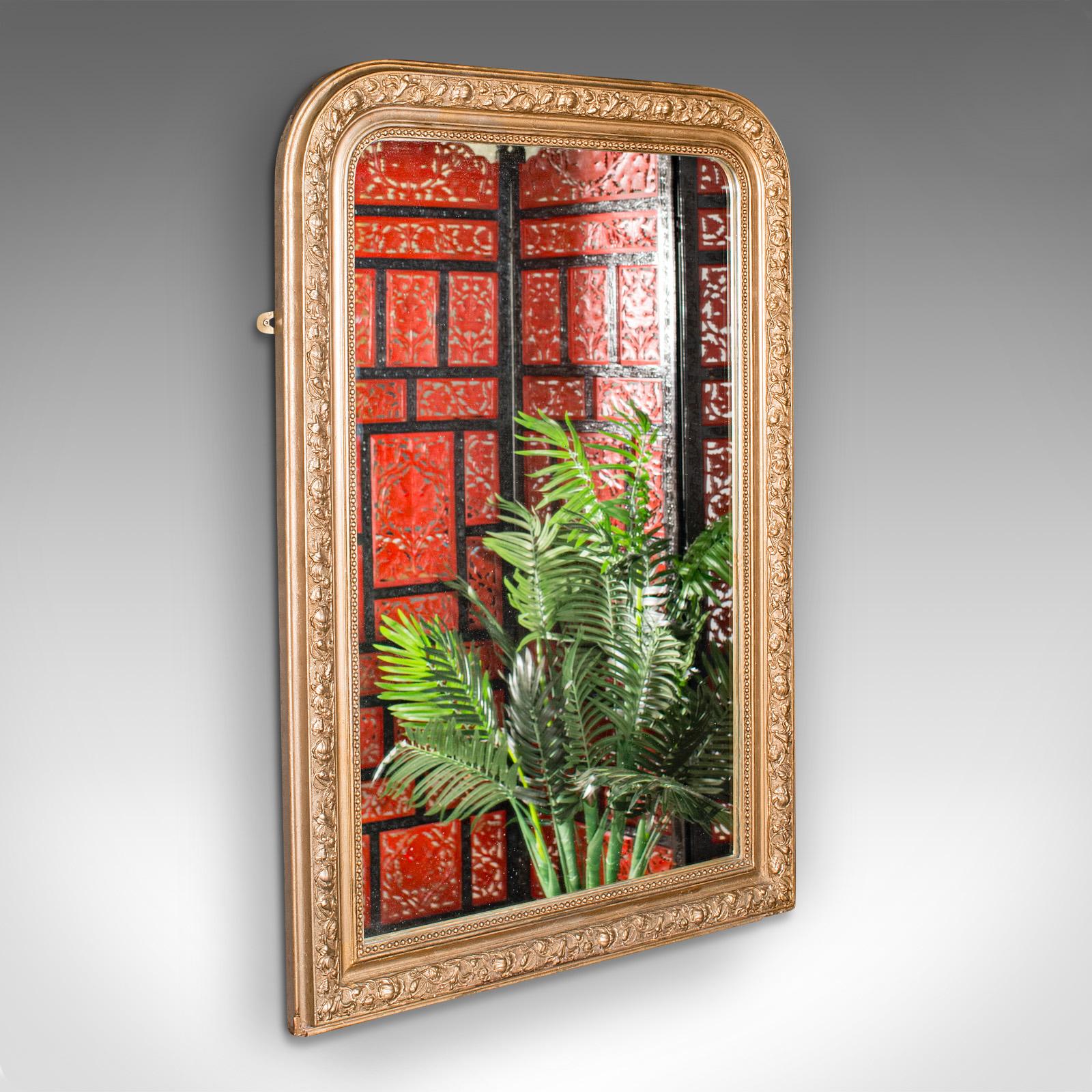 Antique Wall Mirror, French, Gilt Frame, Overmantle, Original Glass, Victorian (1 of 10) Antique Wall Mirror, French, Gilt Frame, Overmantle, Original Glass, Victorian (1 of 10)