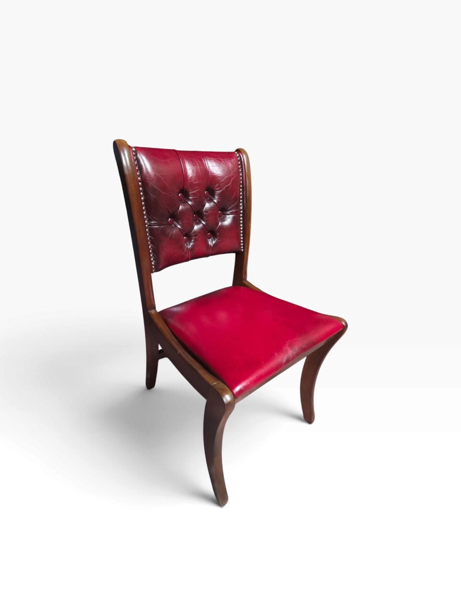 Vintage Mid Century Burgundy Upholstered Office Chair / c.1950 (1 of 8) Vintage Mid Century Burgundy Upholstered Office Chair / c.1950 (1 of 8)