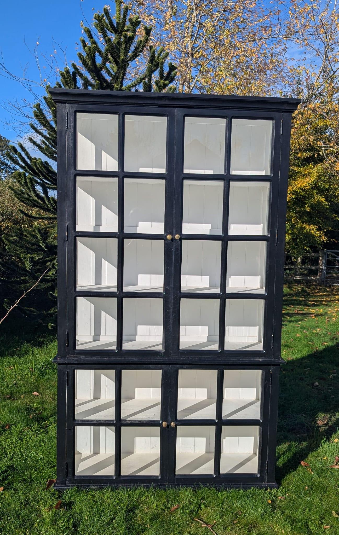 20th Century French Black Glazed Display Cabinet (1 of 7)