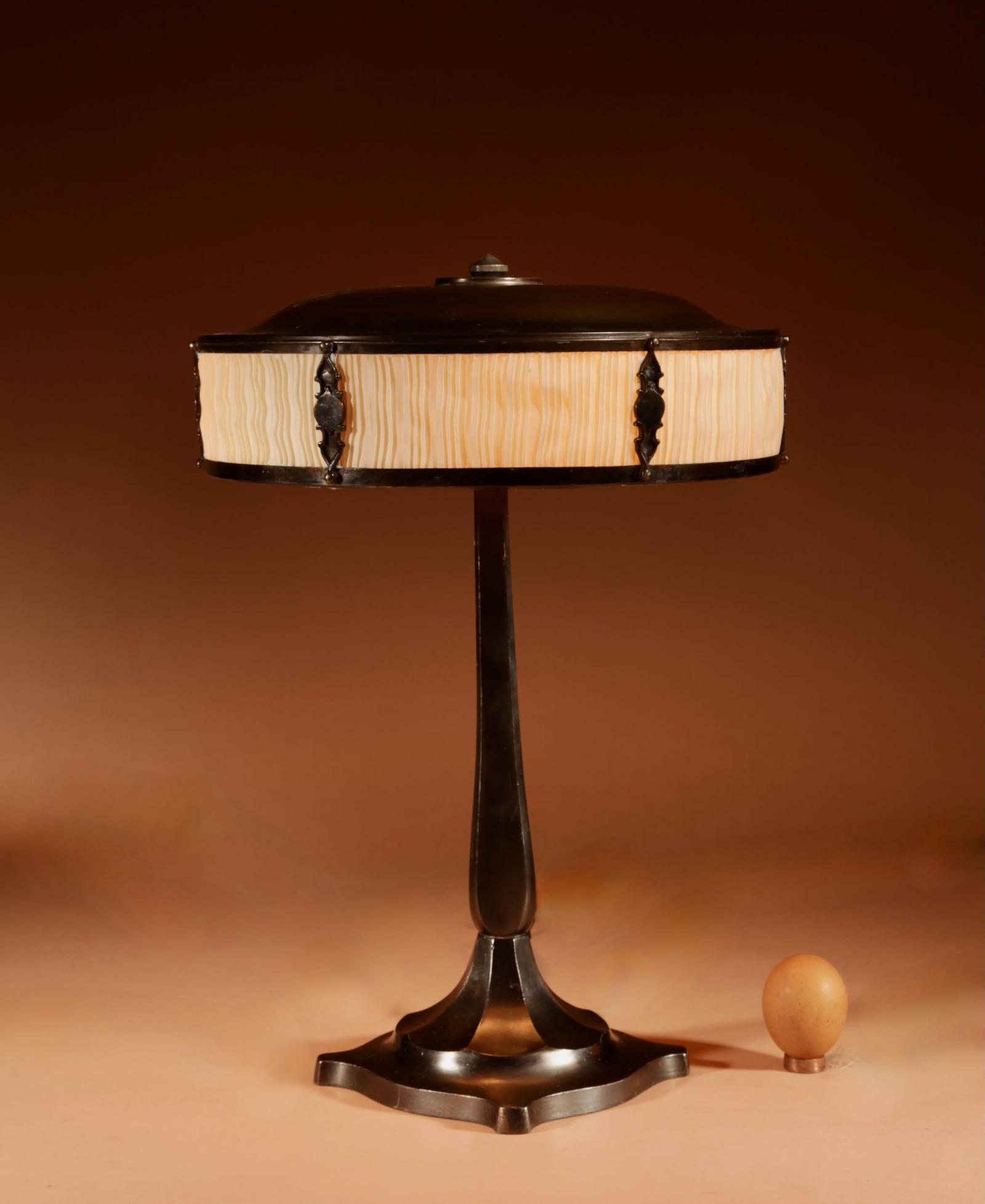 Jugendstil / Art Deco Very Stylish Original Patinated Table Lamp Germany 1900-1920 (1 of 8)