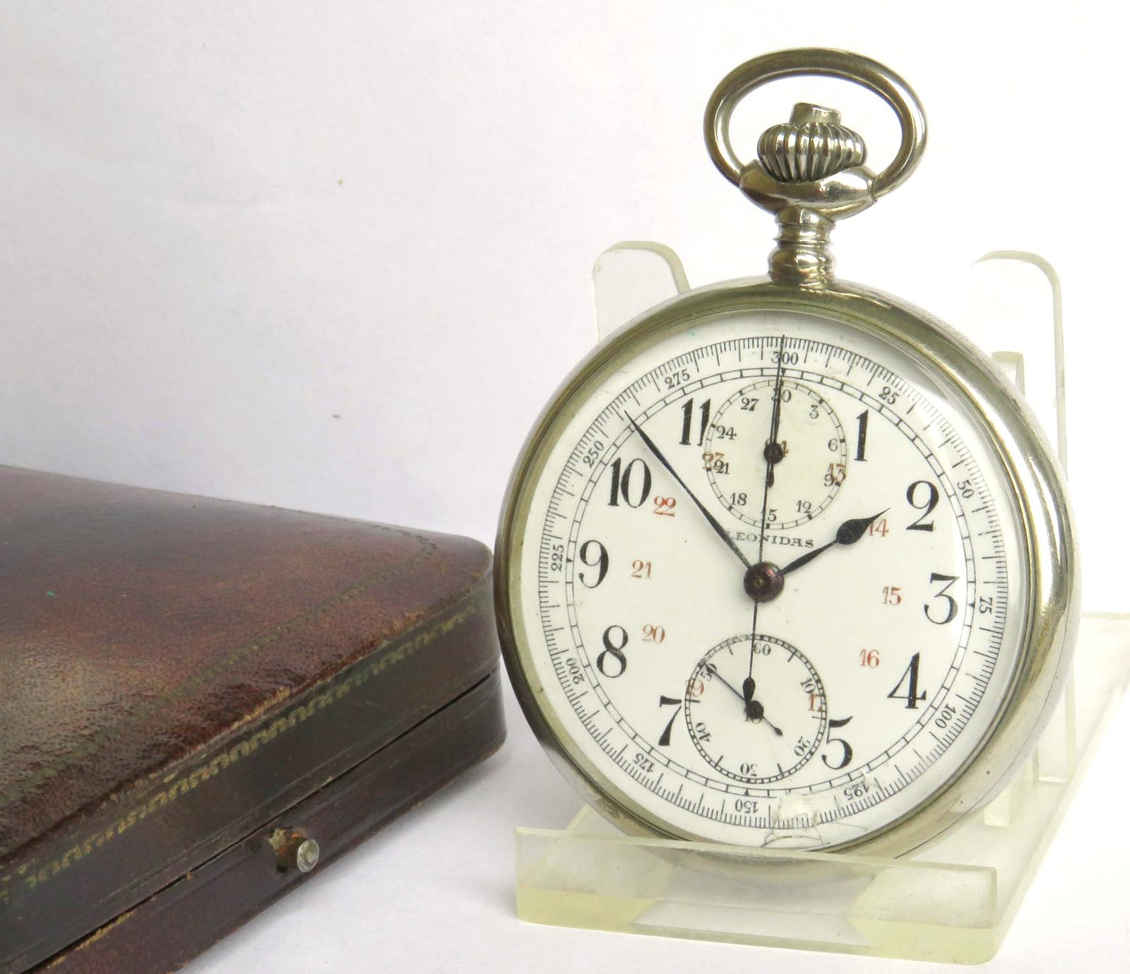 Pocket Watch: Antique 1920s Leonidas Chronograph Pocket Watch (1 of 5)