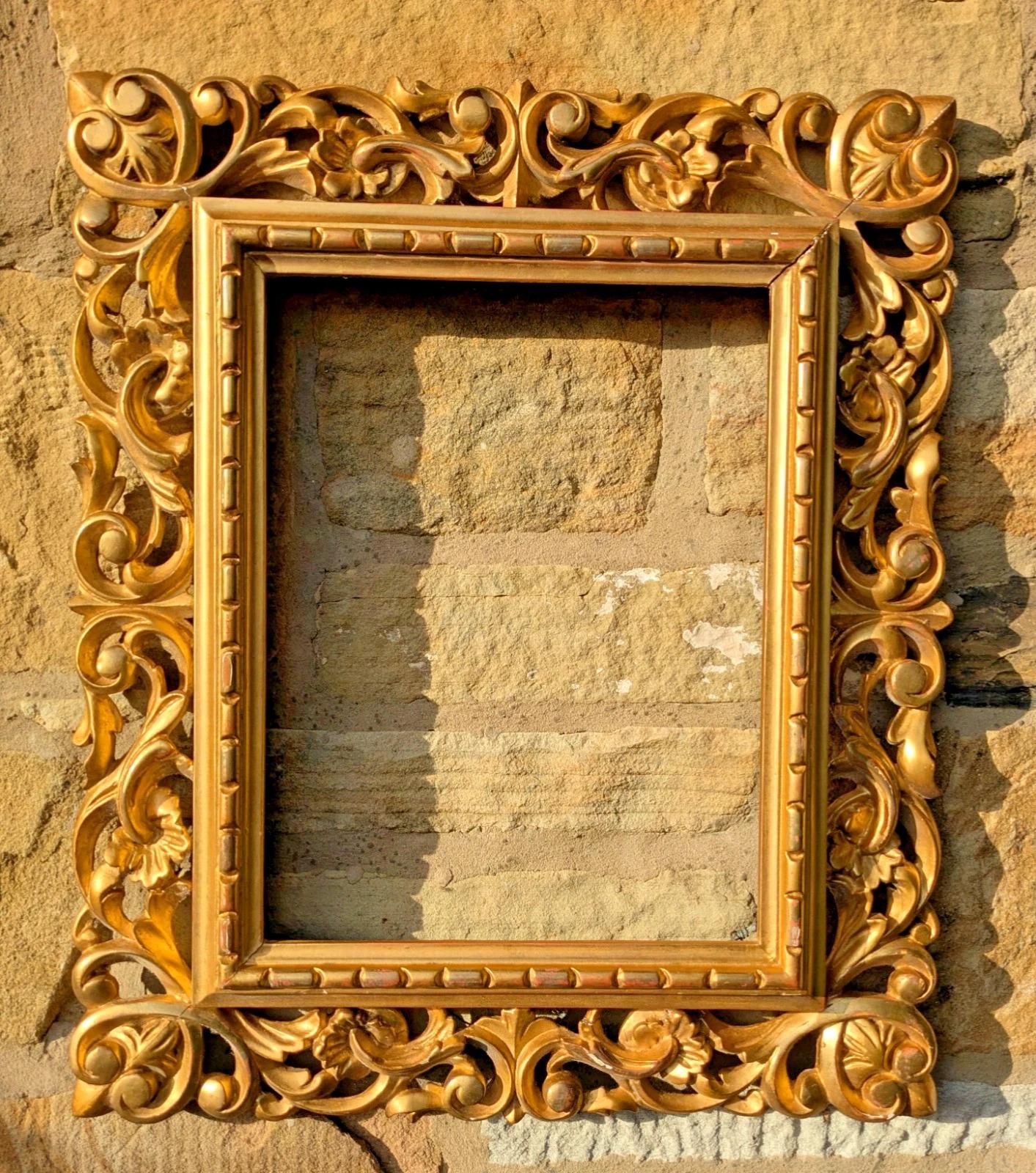 Antique Florentine Gilt Wood Picture Frame No 12 (1 of 6)