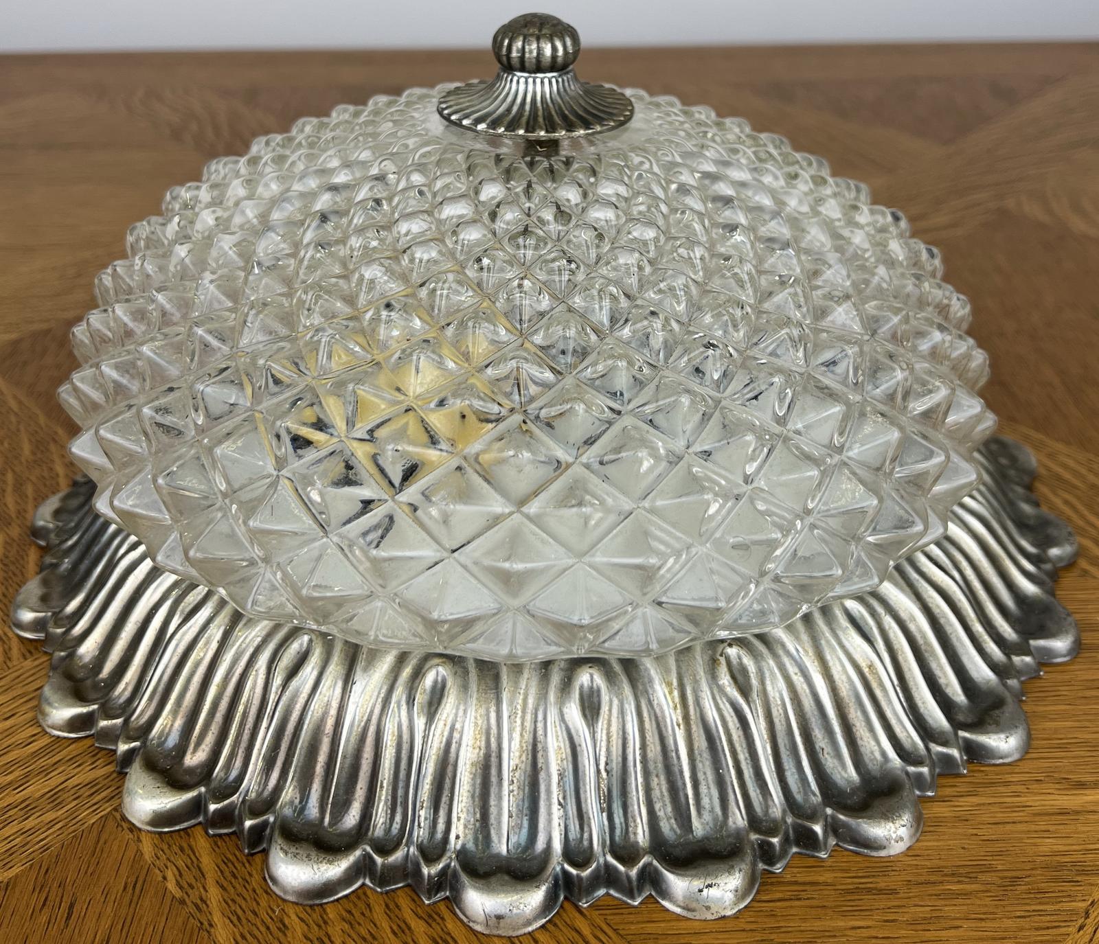 Ceiling Lamp Vintage French Pendant Glass Flush Mount Light Fixture (1 of 11) Ceiling Lamp Vintage French Pendant Glass Flush Mount Light Fixture (1 of 11)