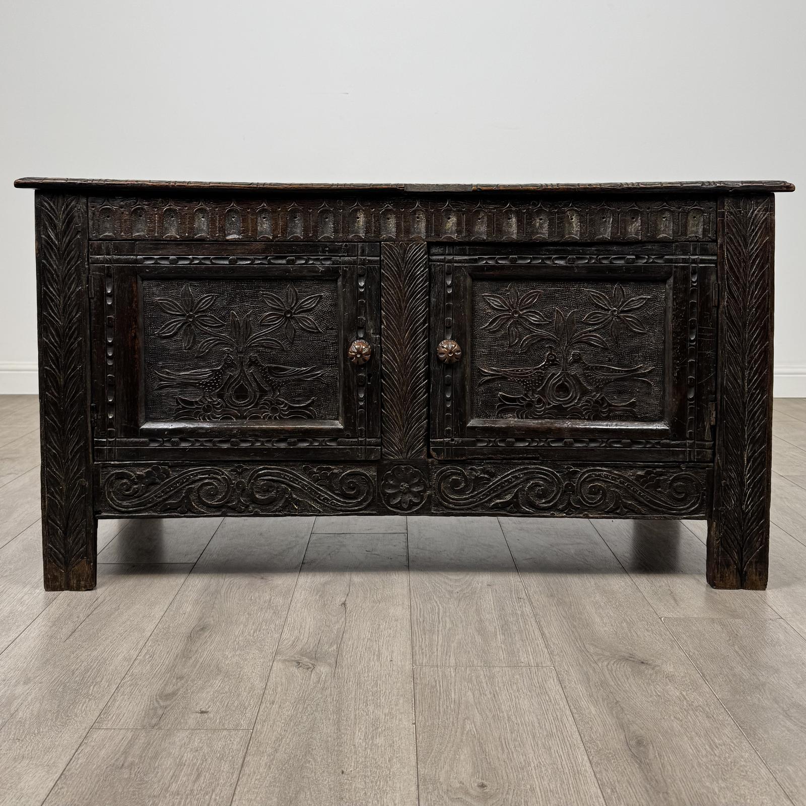 Antique 19th Century Carved Victorian Cupboard in Oak (1 of 10) Antique 19th Century Carved Victorian Cupboard in Oak (1 of 10)