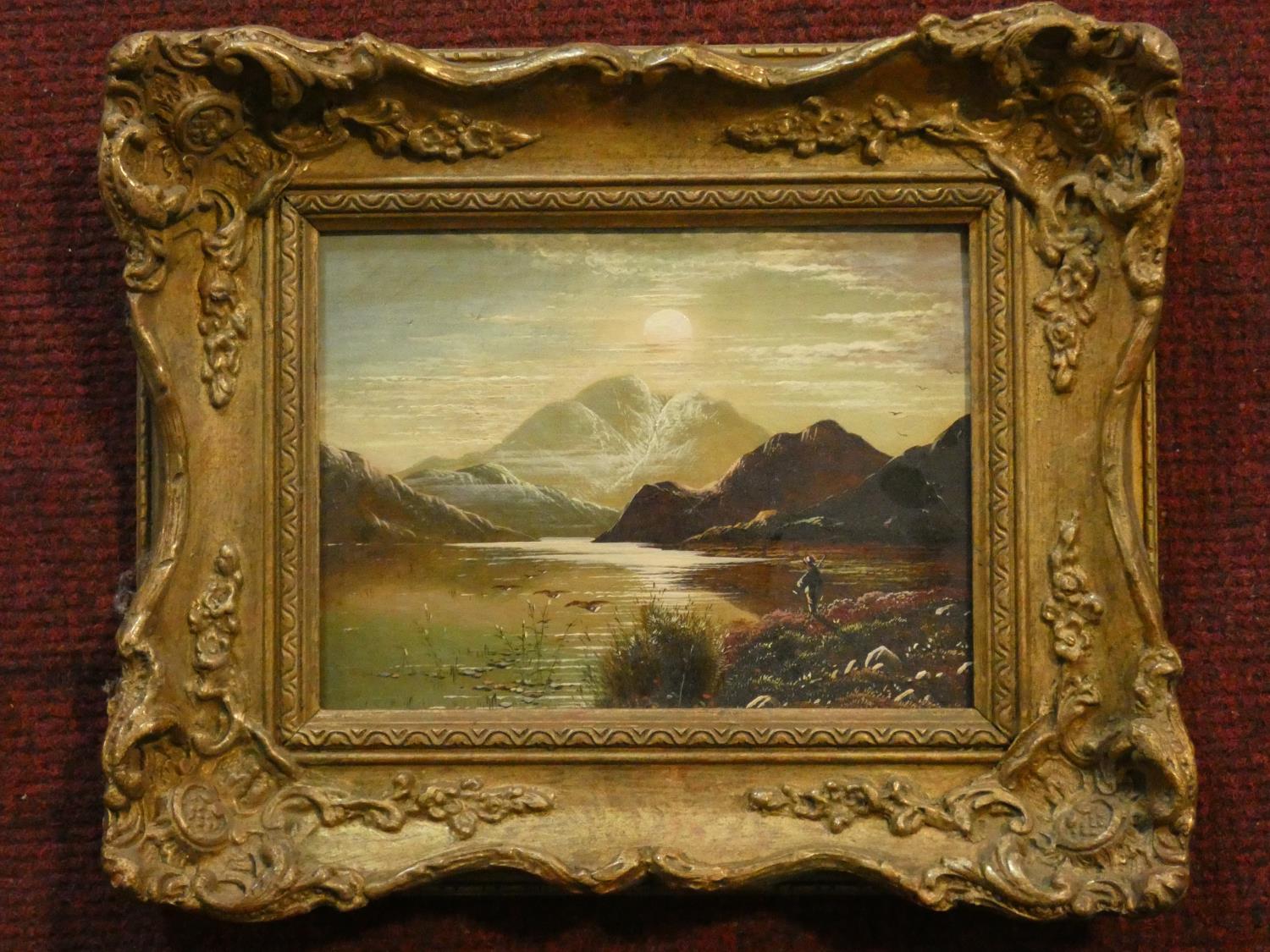 Charles Leslie - Oil on Canvas - Highland Shooting Scene (1 of 4)