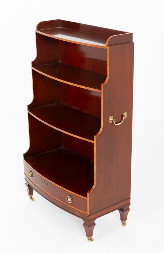 Good Quality Mahogany Waterfall Bookcase (1 of 5) Good Quality Mahogany Waterfall Bookcase (1 of 5)