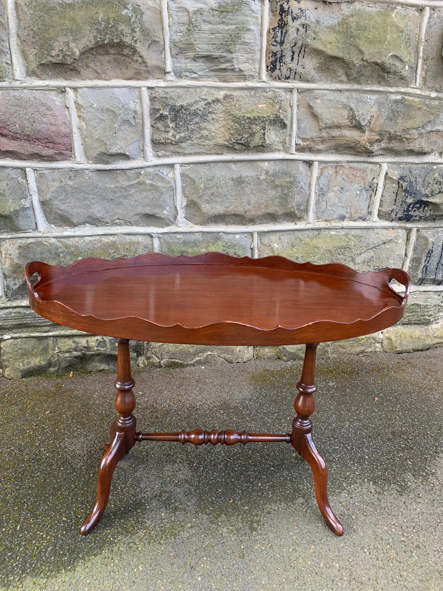Mahogany Tray Top Coffee / Wine Table (1 of 7)