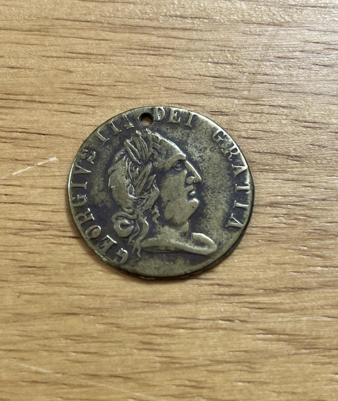 1788 Great Britain UK King George III Gaming Token Coin (1 of 2)