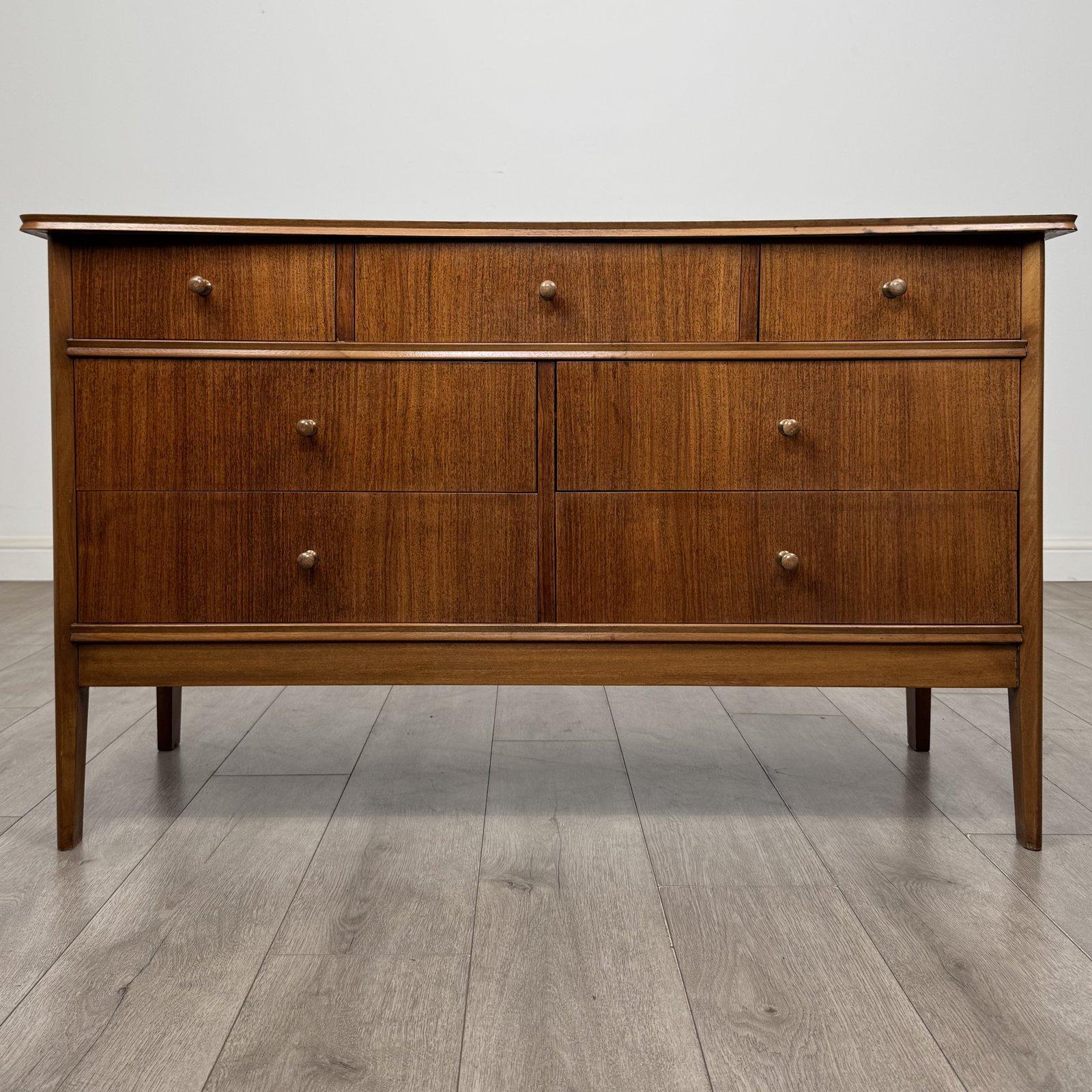 Vintage Mid Century Mahogany Chest of Drawers | Three Over Four | AF-6689 (1 of 11) Vintage Mid Century Mahogany Chest of Drawers | Three Over Four | AF-6689 (1 of 11)