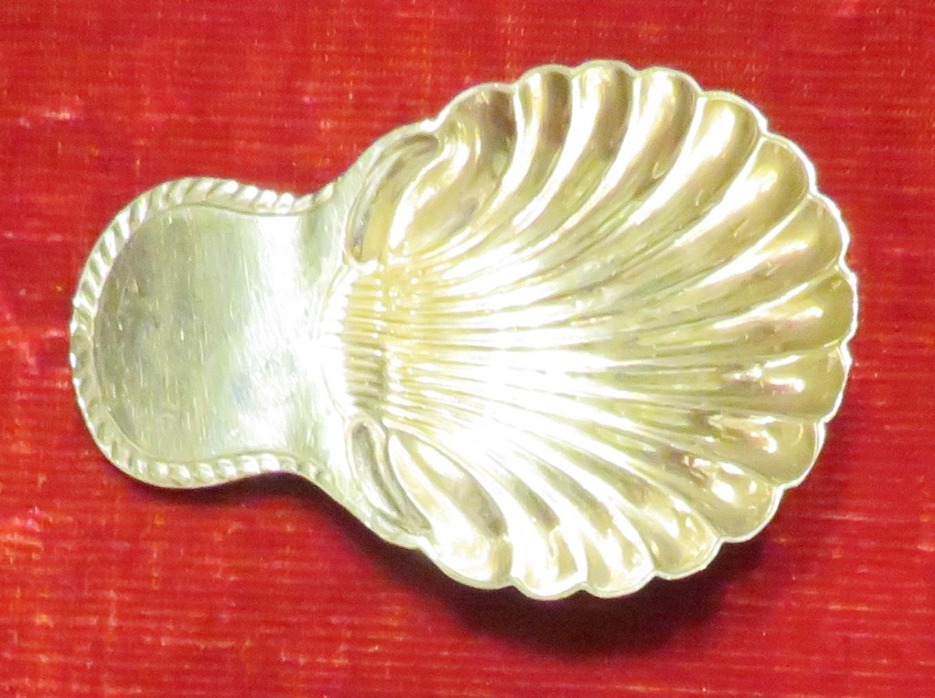 1778 Silver Tea Caddy Spoon (1 of 2)