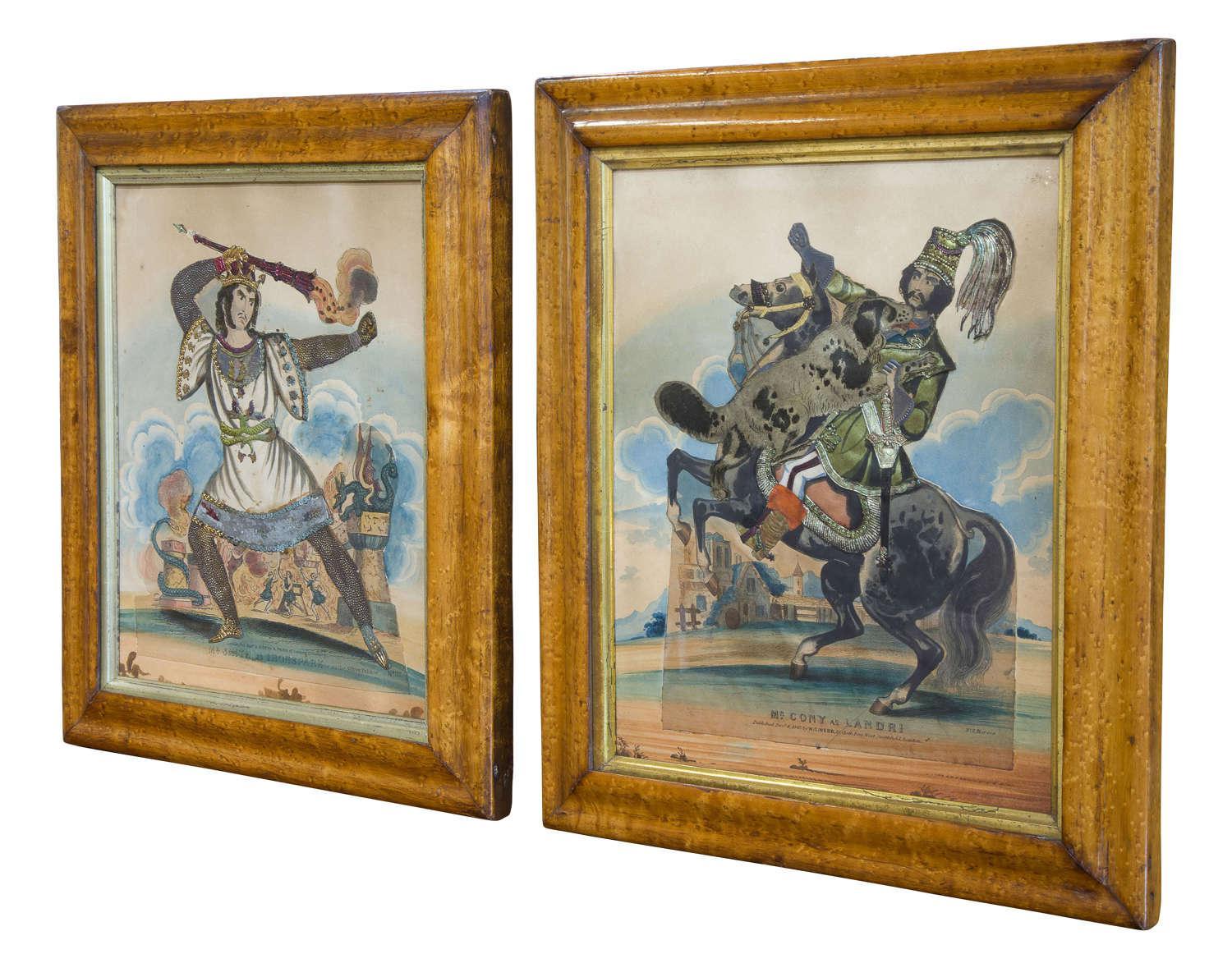 Pair of Victorian Theatrical Tinsel Prints (1 of 12) Pair of Victorian Theatrical Tinsel Prints (1 of 12)