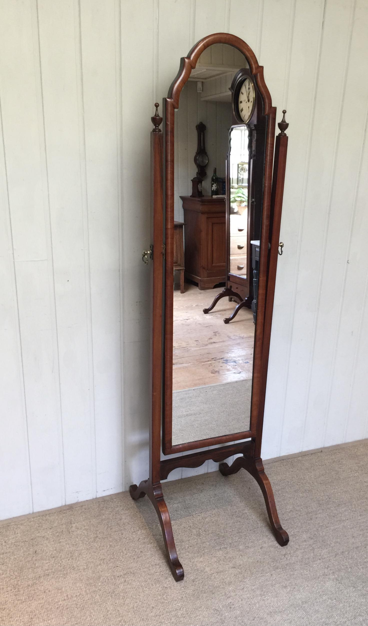 Walnut Cheval Mirror c.1920 (1 of 12) Walnut Cheval Mirror c.1920 (1 of 12)