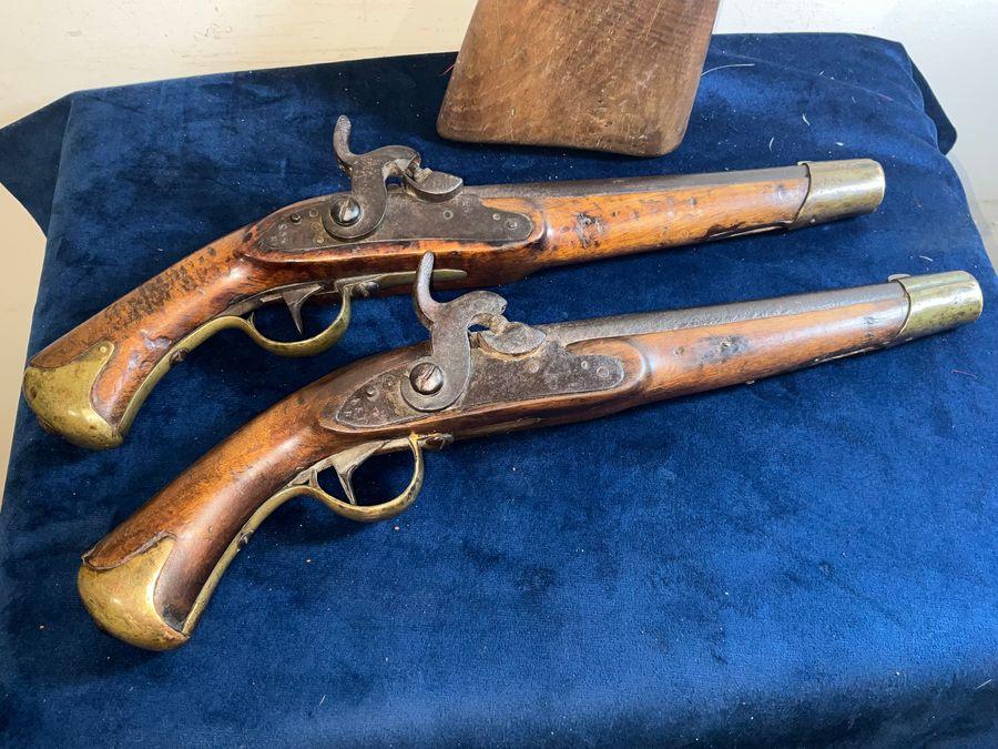 Xmas Special Rare Pair of Norwegian Percussion Pistols (1 of 28)