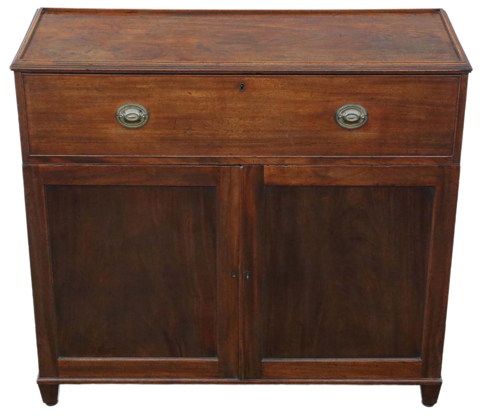 19th Century Mahogany Campaign Chest of Drawers (1 of 10)