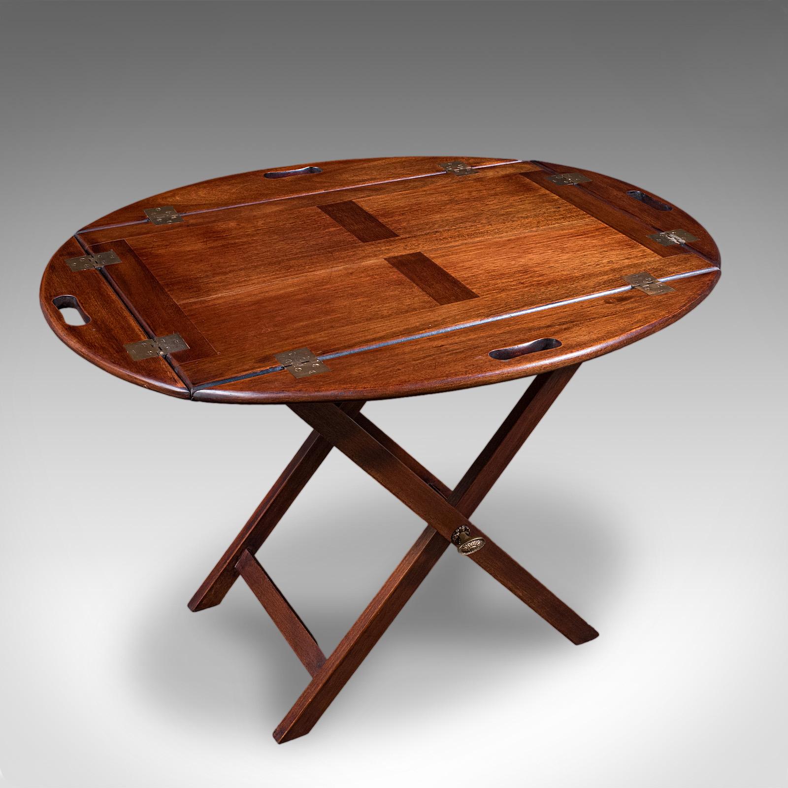 Antique Butler's Tray Table, English, Drop-flap Serving Stand - Edwardian c.1910 (1 of 12) Antique Butler's Tray Table, English, Drop-flap Serving Stand - Edwardian c.1910 (1 of 12)