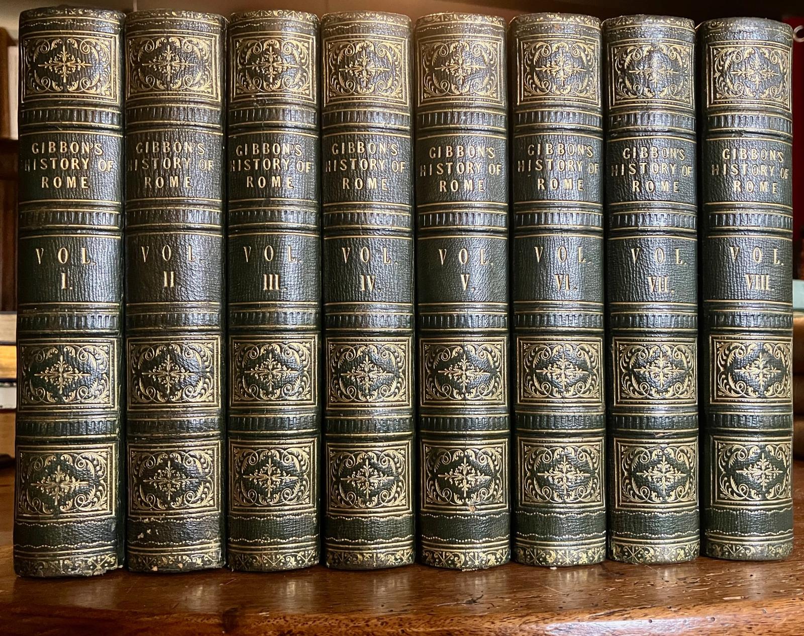 1854 History of The Decline & Fall of the Roman Empire Edward Gibbon Leather Set (1 of 5) 1854 History of The Decline & Fall of the Roman Empire Edward Gibbon Leather Set (1 of 5)