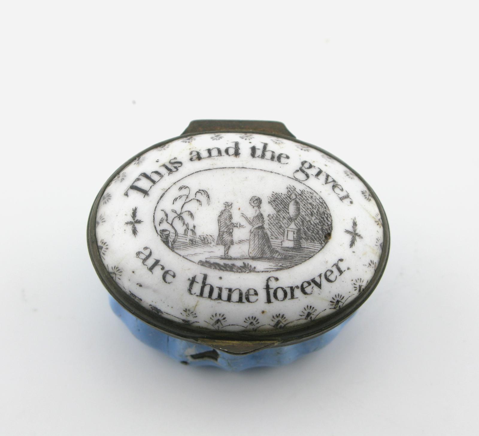 18th Century South Staffordshire Bilston Patch Box (1 of 11)