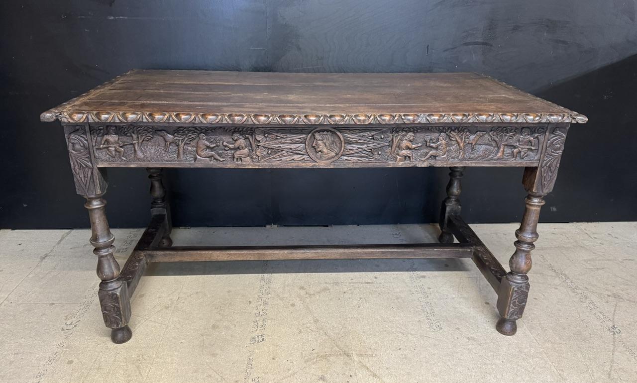 19th Century Carved Oak Table (1 of 15) 19th Century Carved Oak Table (1 of 15)