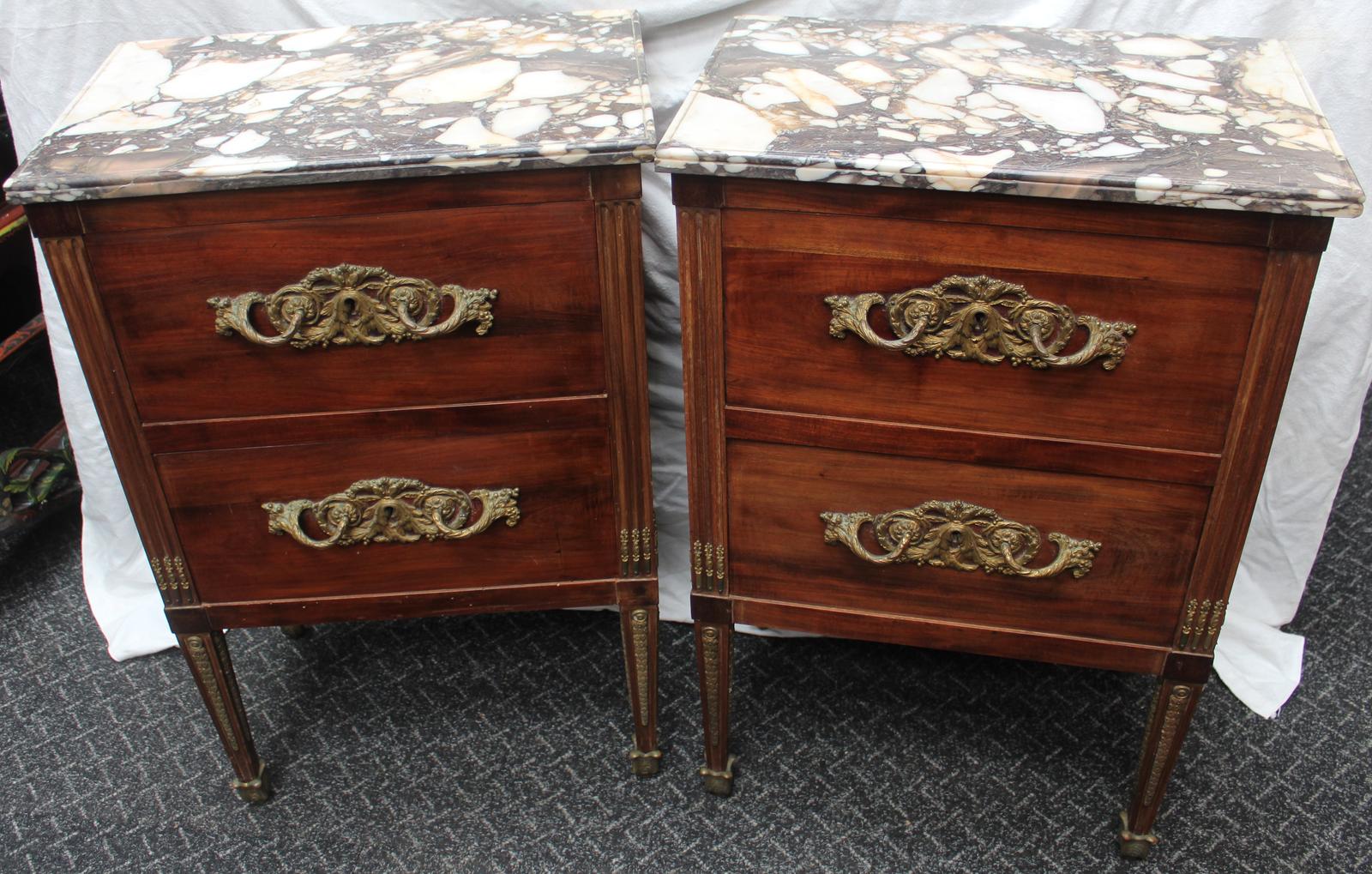 Antique Pair of Night Stands (1 of 8)