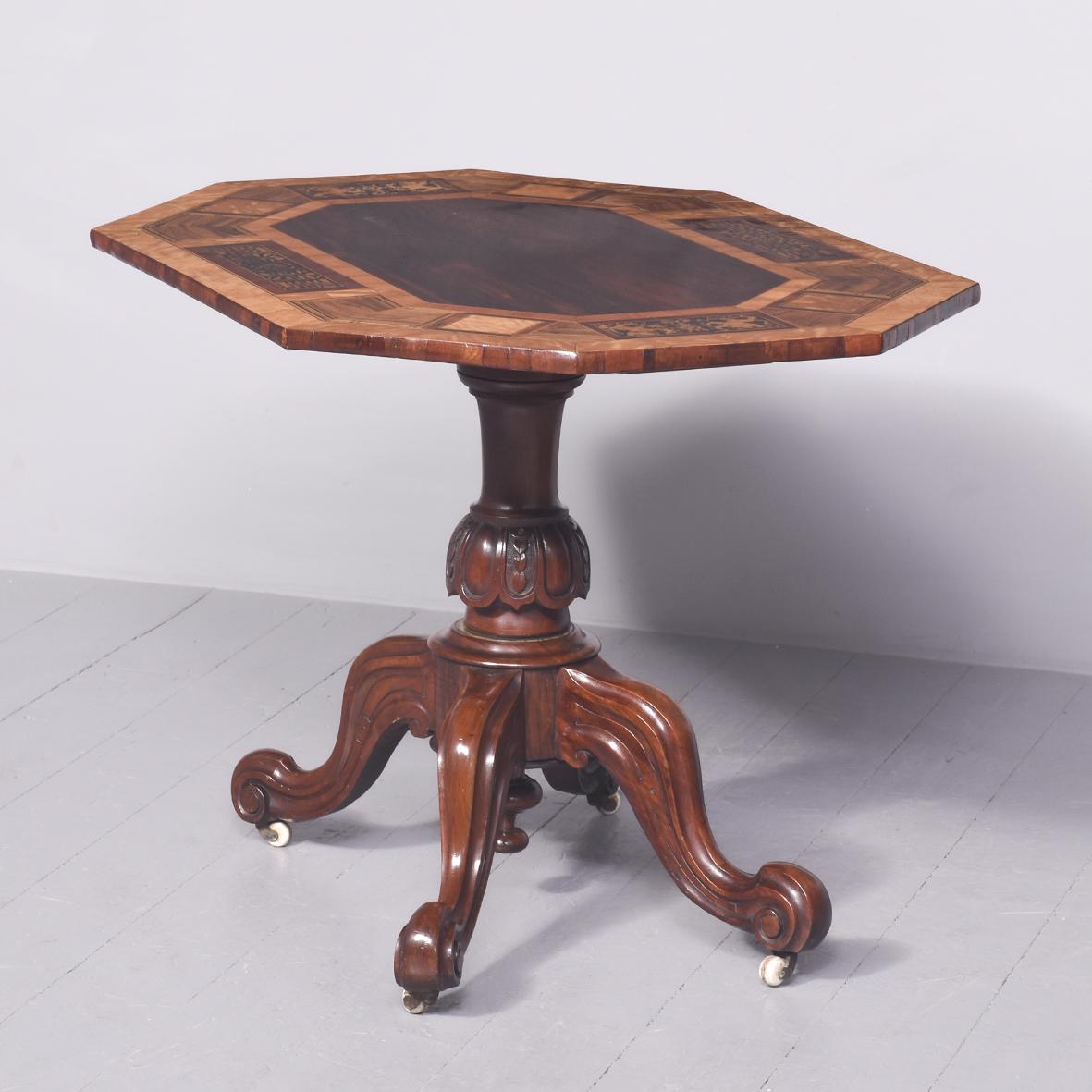 Unusual-style Decorative, Victorian Inlaid Rosewood & Satinwood Centre Table (1 of 7) Unusual-style Decorative, Victorian Inlaid Rosewood & Satinwood Centre Table (1 of 7)