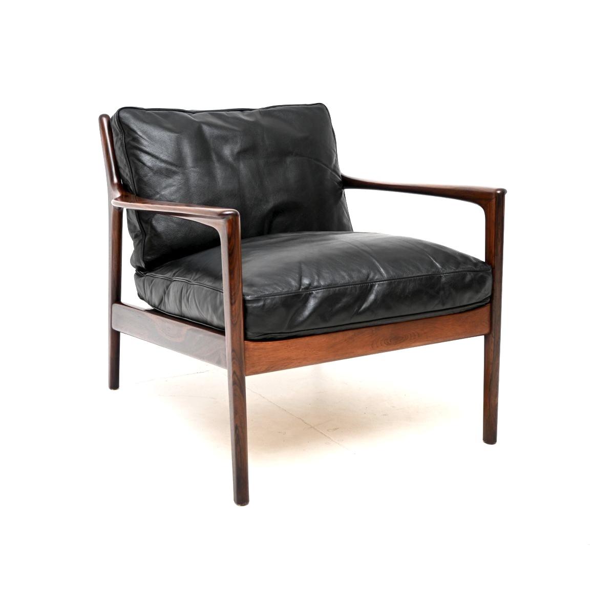 Swedish Vintage Rosewood and Leather U.S.A Armchair by Folke Ohlsson for Dux (1 of 10) Swedish Vintage Rosewood and Leather U.S.A Armchair by Folke Ohlsson for Dux (1 of 10)