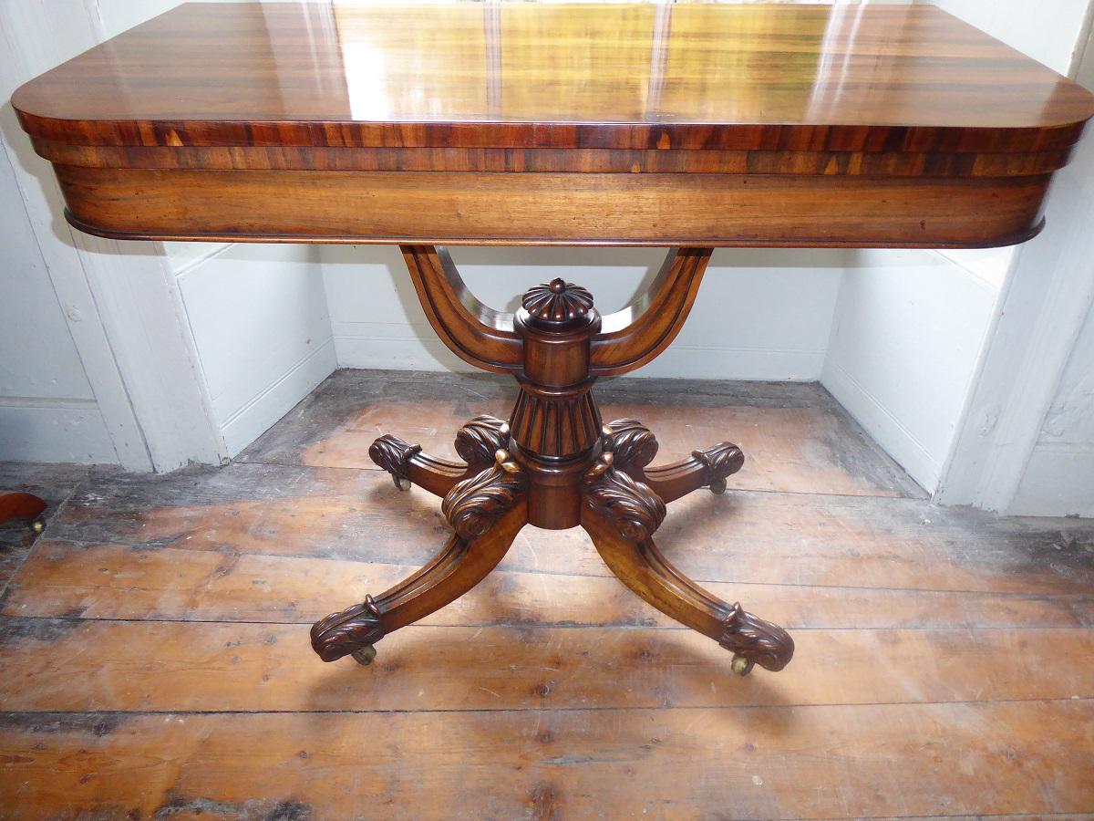 English Fold Over Goncalo Alves Table (1 of 9)