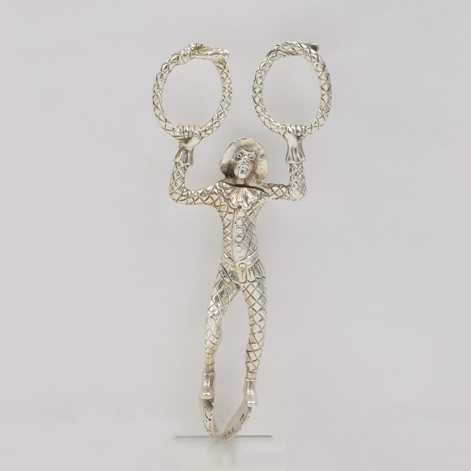 Rare George IV English Novelty Silver Harlequin Monkey Sugar Tongs c.1830 Dee & Fargus (1 of 15) Rare George IV English Novelty Silver Harlequin Monkey Sugar Tongs c.1830 Dee & Fargus (1 of 15)