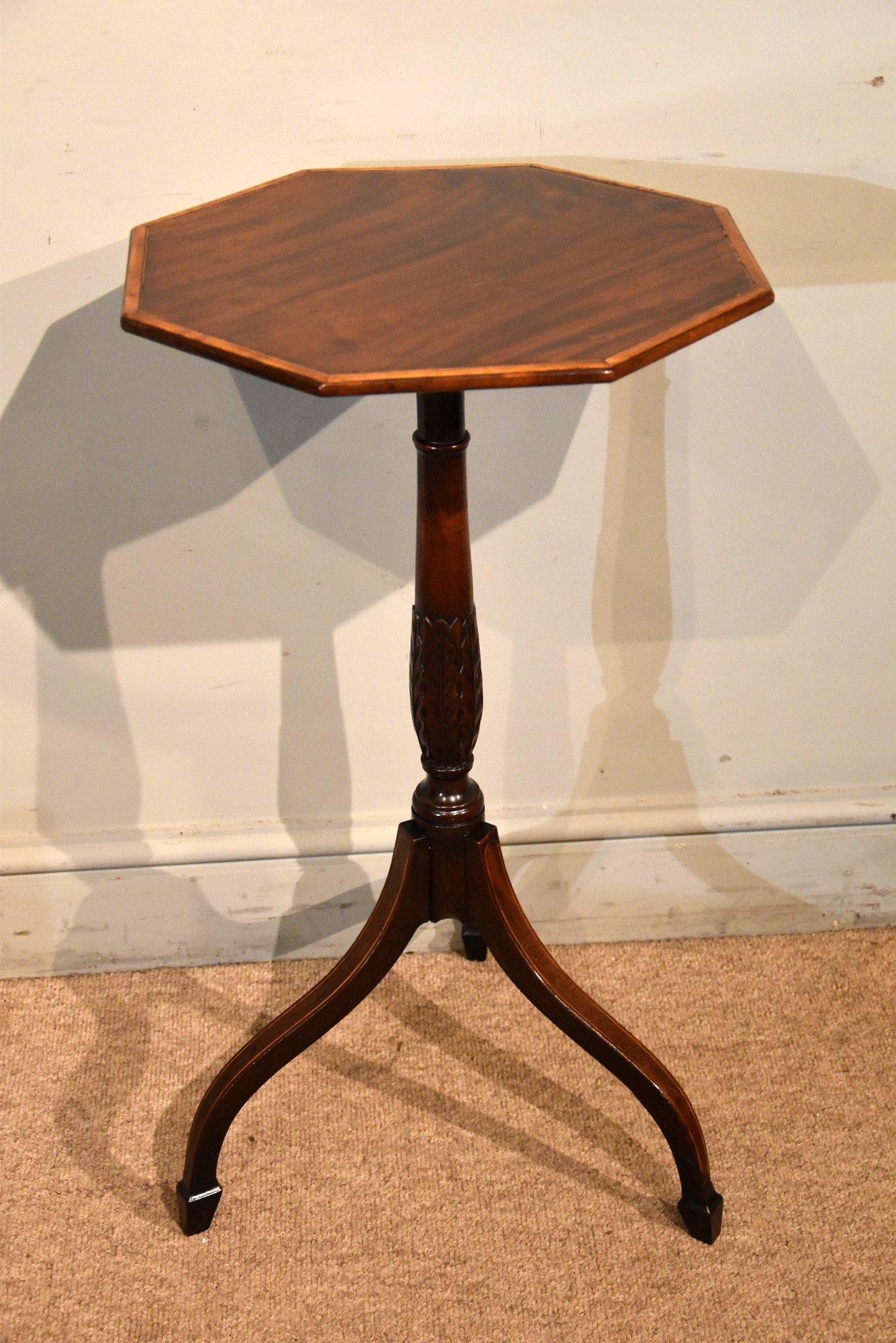 Regency Mahogany Lamp / Wine Tripod Table (1 of 6)