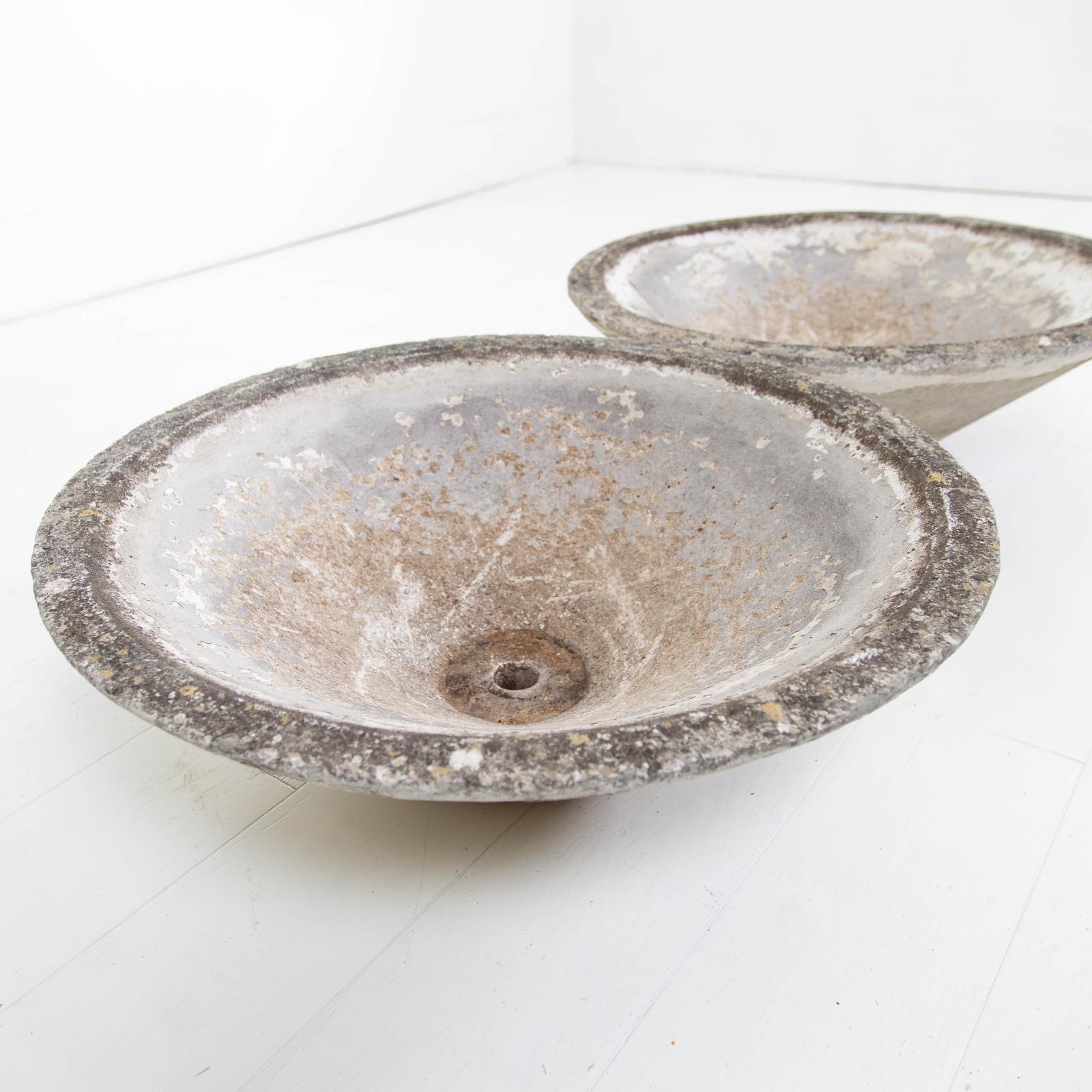 Pair of Conical Dish Shaped Garden Planters 1970s (1 of 13)