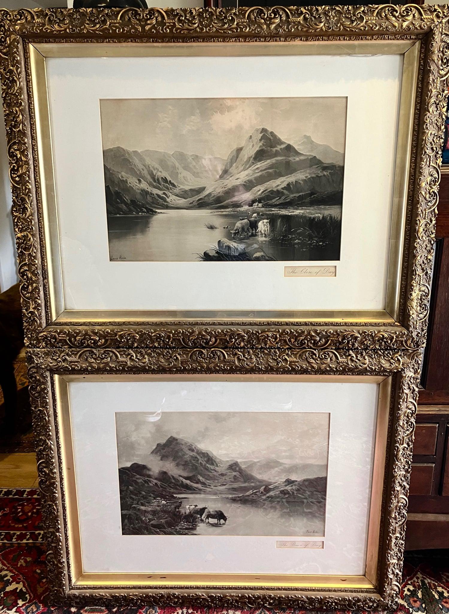Victorian Scottish Scenes 2 X Large Prints Superb Heavy Gilt Wooden Frames (1 of 7) Victorian Scottish Scenes 2 X Large Prints Superb Heavy Gilt Wooden Frames (1 of 7)