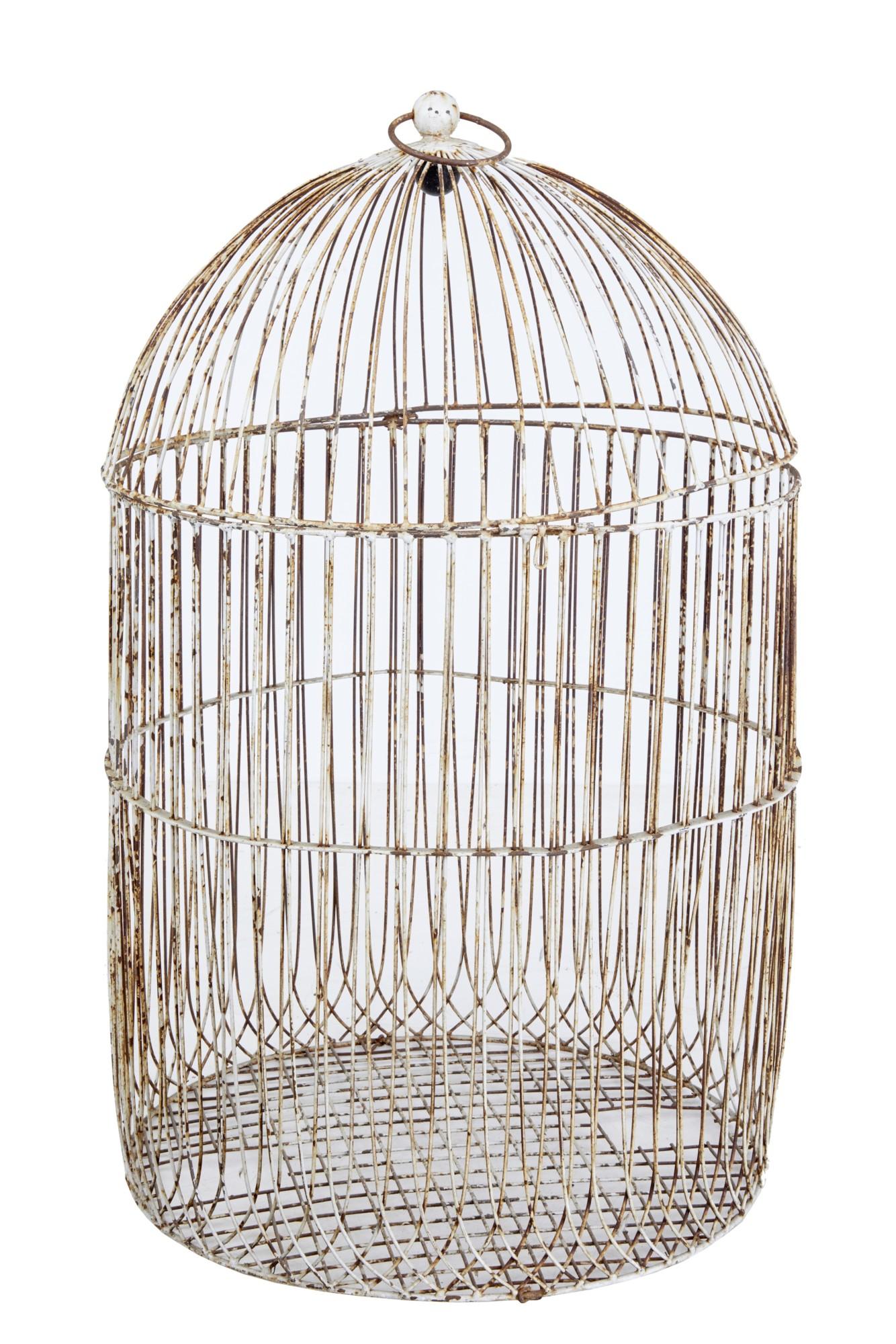 19th Century Large Wire Frame Decorative Bird Cage (1 of 8)
