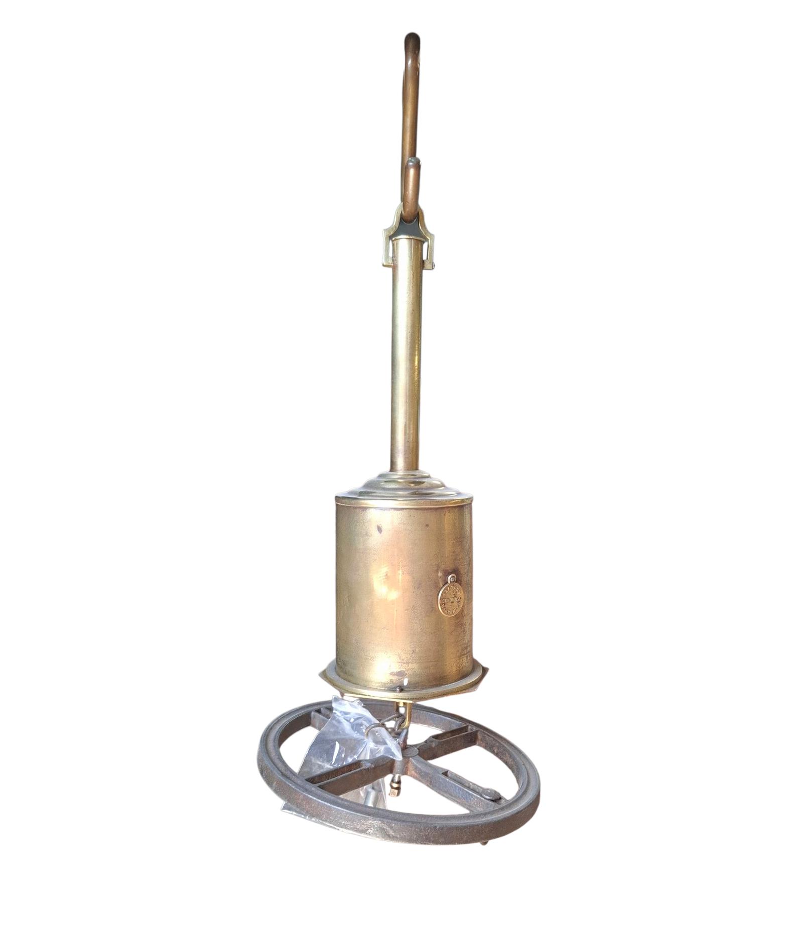 Brass & Cast Iron "Bottle" Roasting Jack with Clockwork Mechanism (1 of 2)