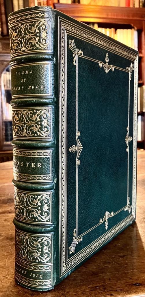 1872 Poems of Thomas Hood Birket Foster Engravings Full Leather & Gilt 2 x Vols (1 of 5)