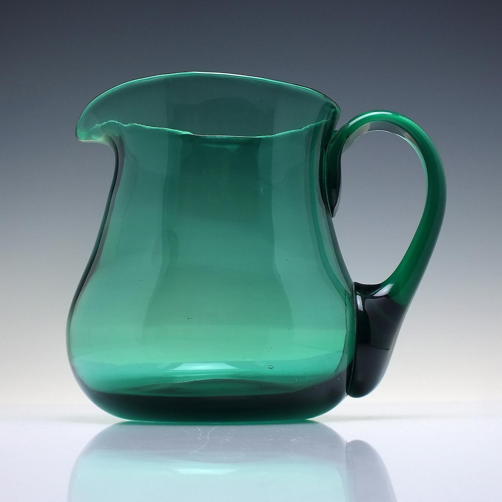 Victorian Green Glass Water Jug C1900 (1 of 4)