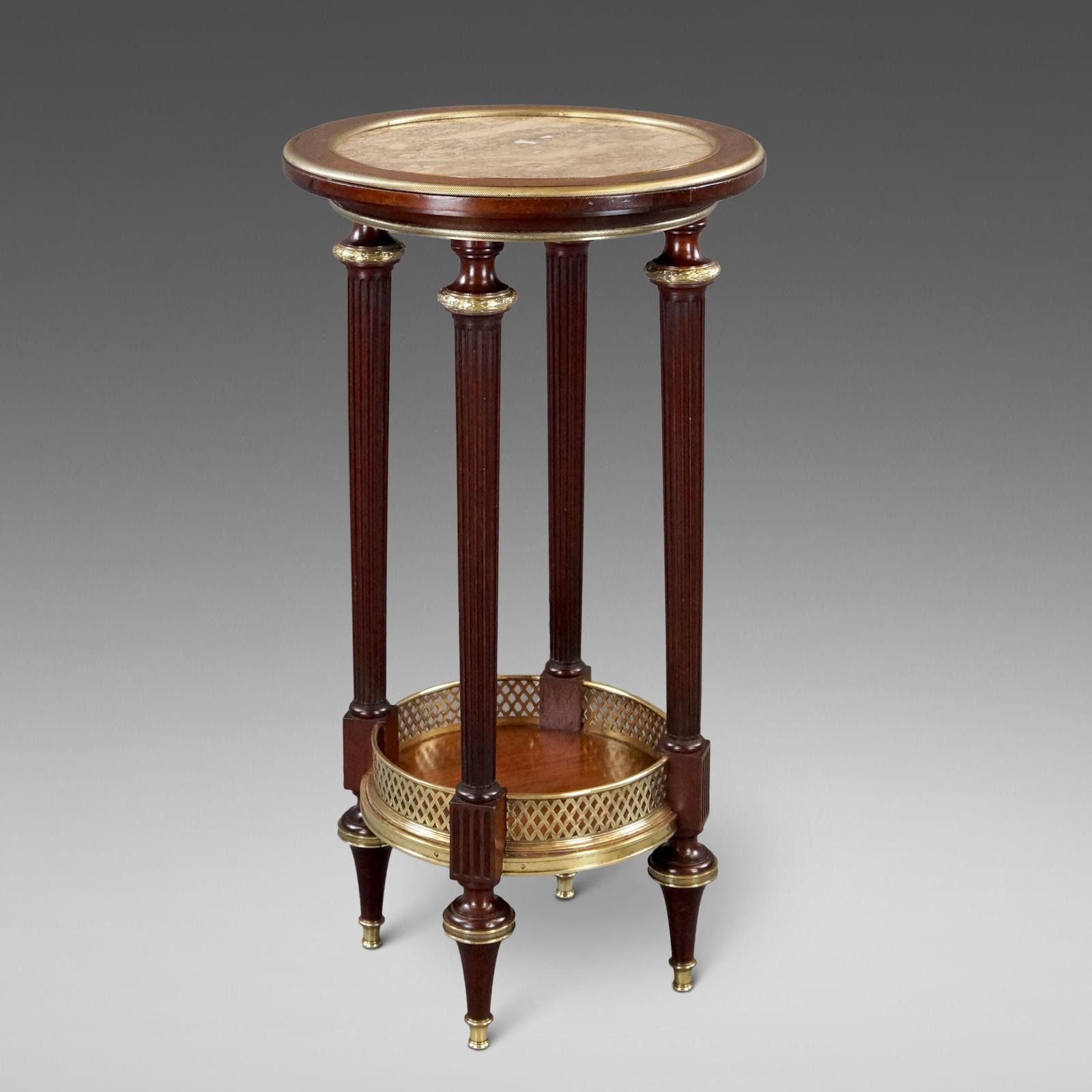 A Fine French Mahogany And Marble Table (1 of 5)