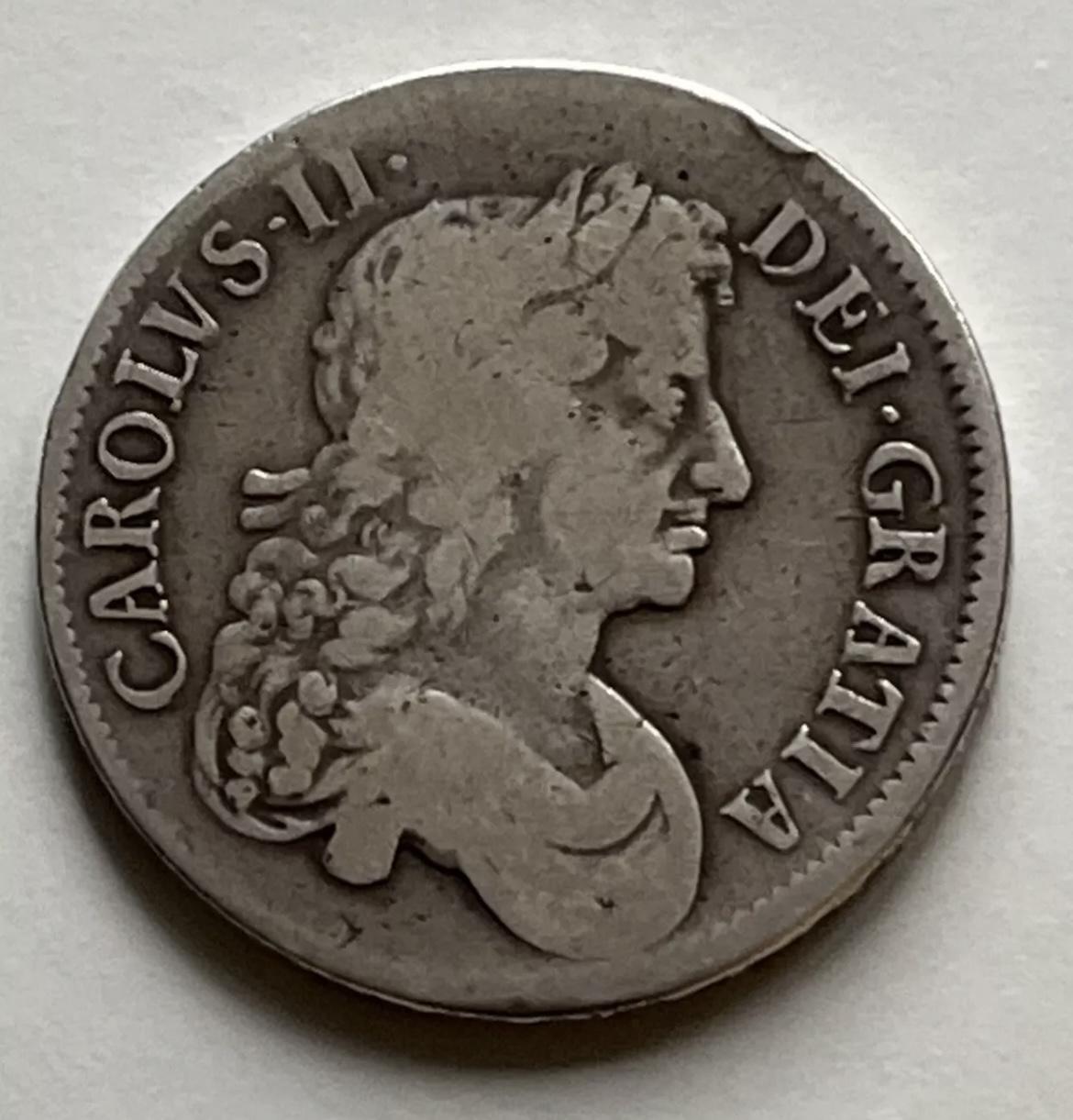 Charles II - 1676 (Vicesimo Octavo) Silver Crown (1 of 13) Charles II - 1676 (Vicesimo Octavo) Silver Crown (1 of 13)
