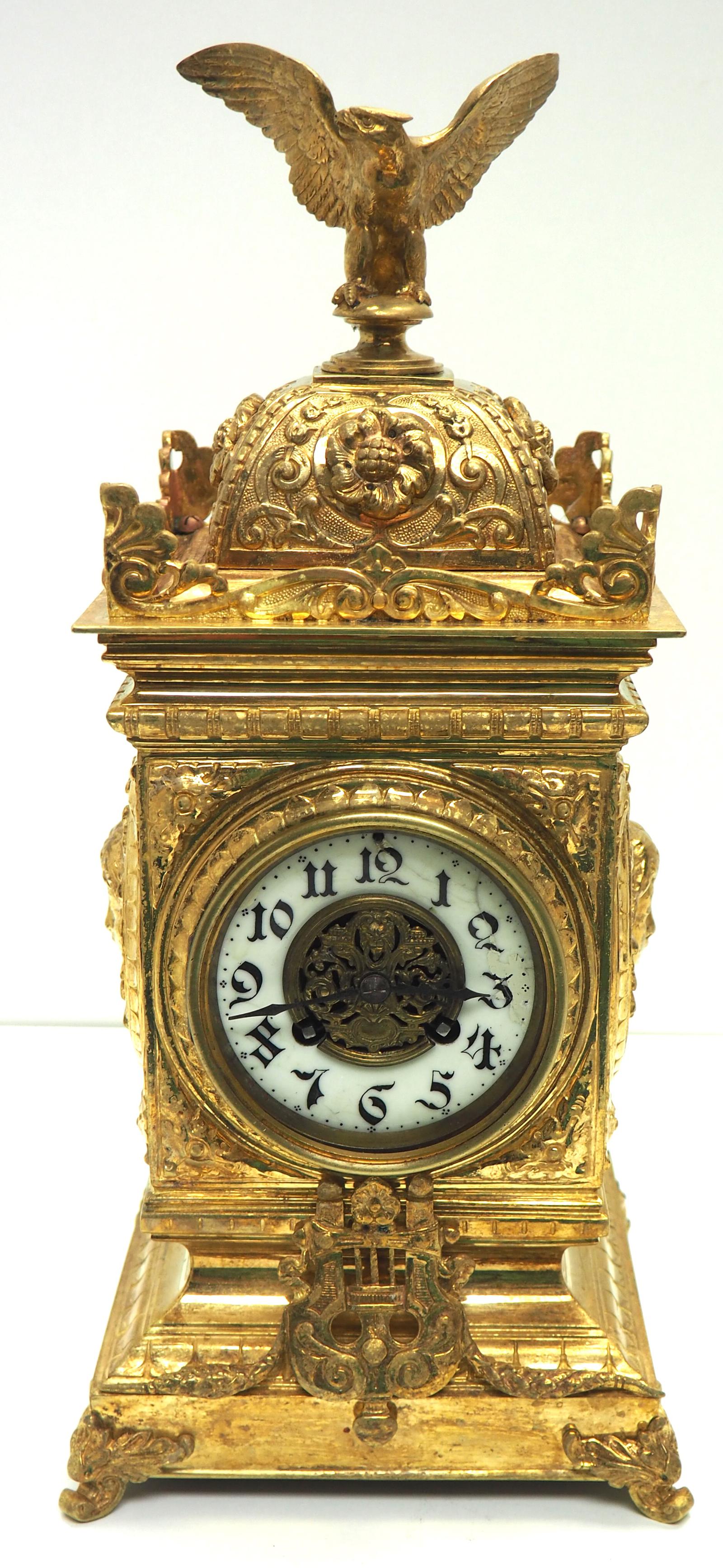 Good French Ormolu Cubed Classic 8 Day Striking Mantle Clock (1 of 11) Good French Ormolu Cubed Classic 8 Day Striking Mantle Clock (1 of 11)