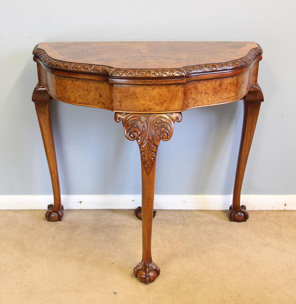 Burr Walnut Antique Card Side Table (1 of 14) Burr Walnut Antique Card Side Table (1 of 14)