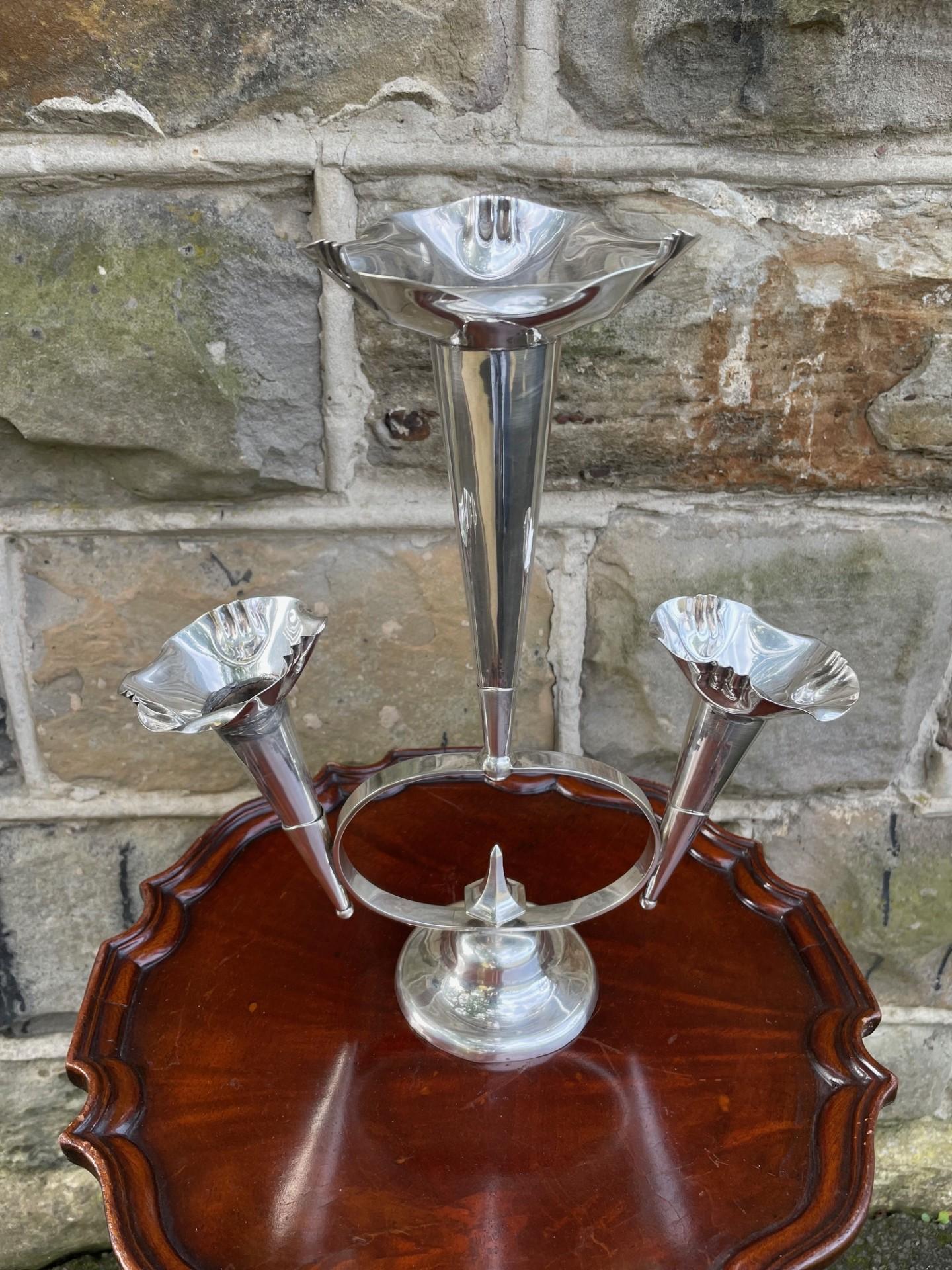 Antique Silver Plated Flower Holder Epergne (1 of 12)