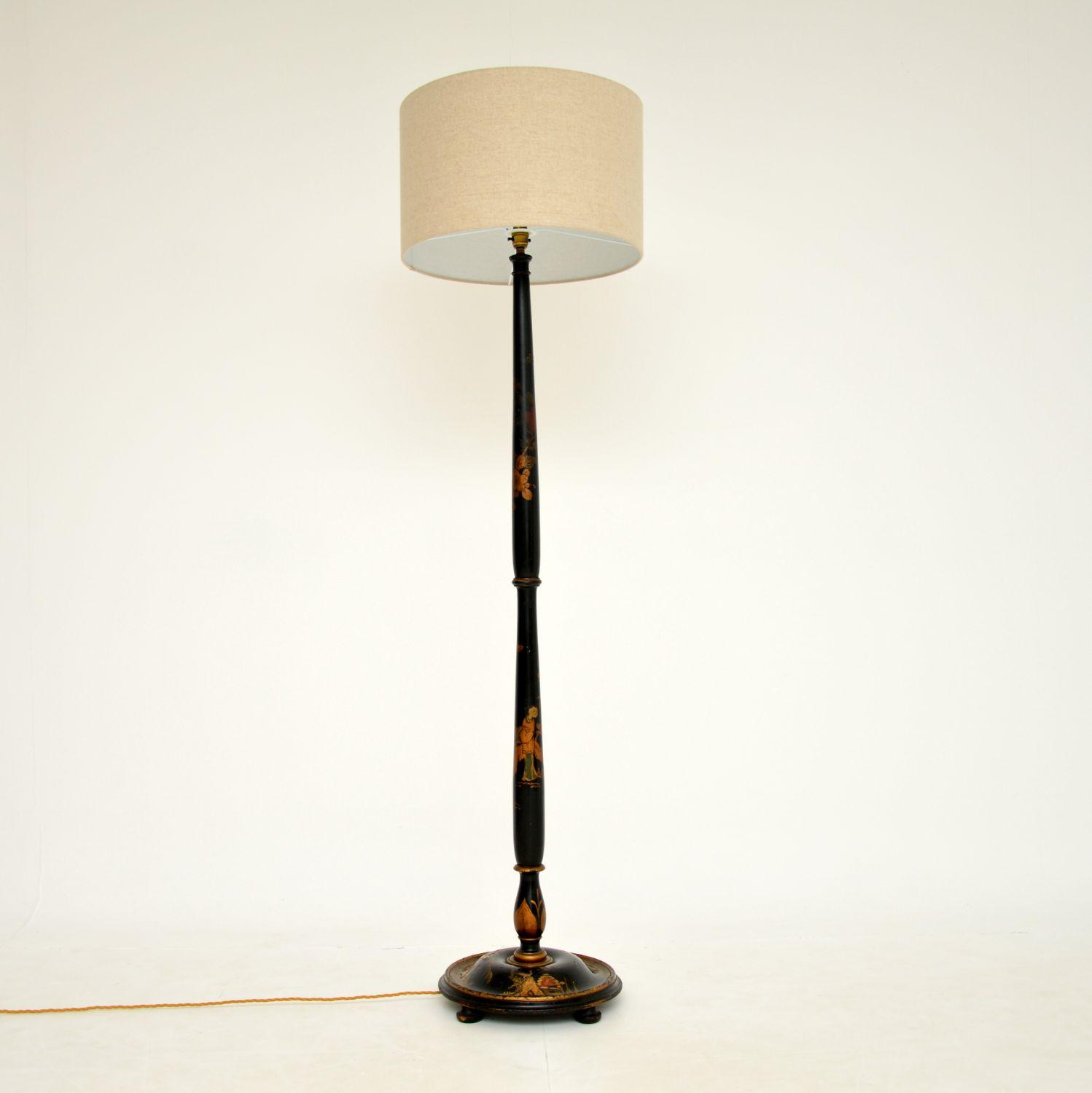 Antique Lacquered Chinoiserie Floor Lamp (1 of 10) Antique Lacquered Chinoiserie Floor Lamp (1 of 10)