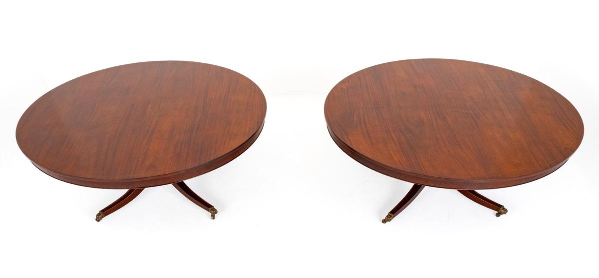 Impressive Pair of Mahogany Circular Dining Tables (1 of 8)