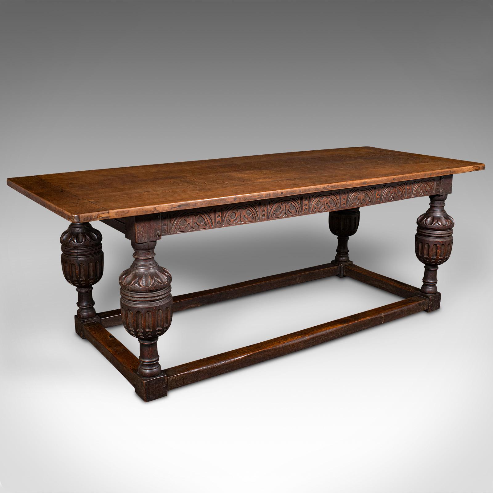 Large Antique Refectory Table, Scottish, Oak, 6-8 Seat, Gothic Taste, Victorian (1 of 10) Large Antique Refectory Table, Scottish, Oak, 6-8 Seat, Gothic Taste, Victorian (1 of 10)