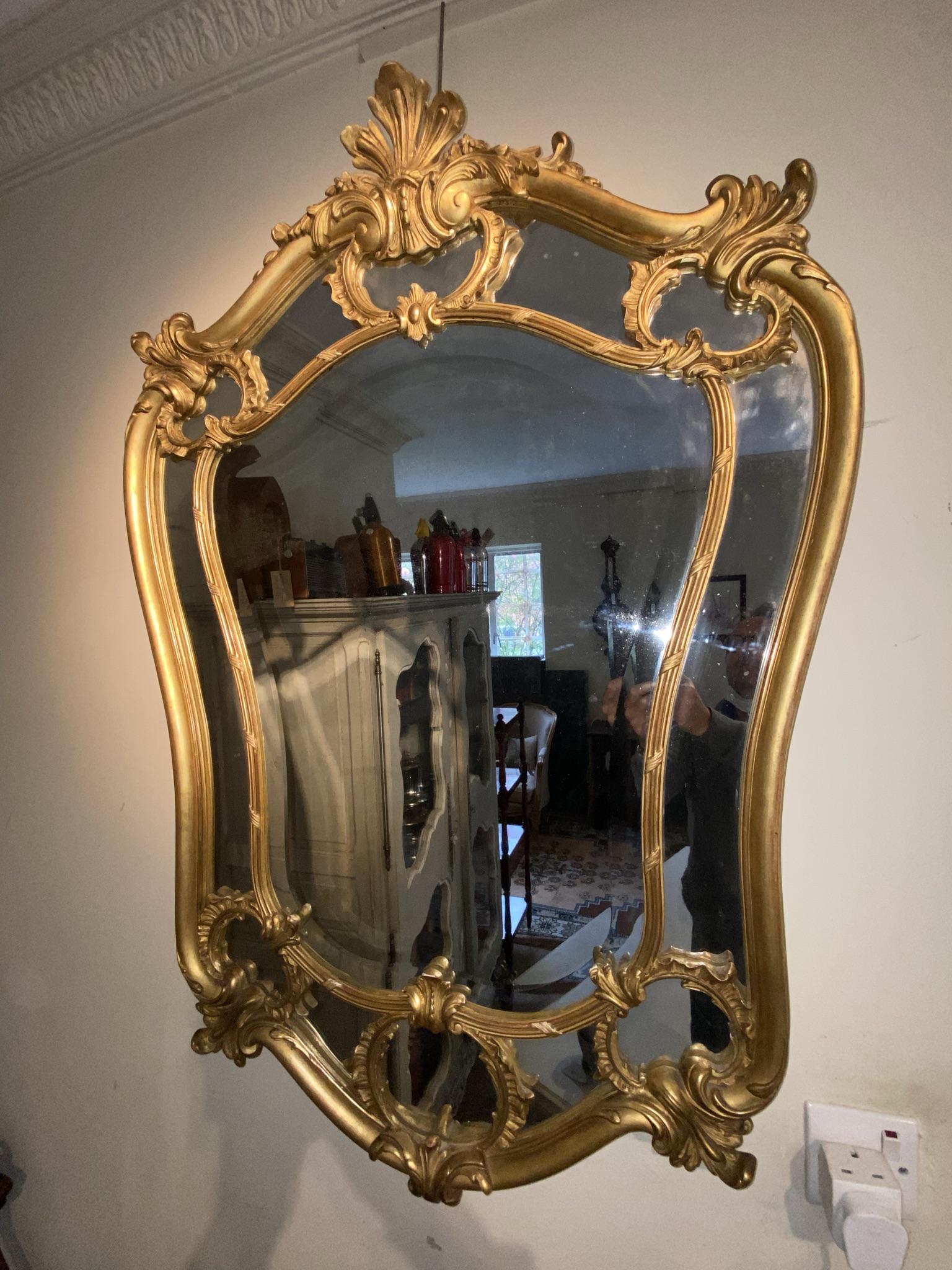 Louis XV Style Gilt Mirror (1 of 7) Louis XV Style Gilt Mirror (1 of 7)