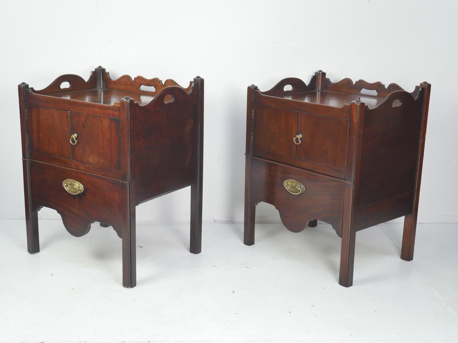 Matched Pair Georgian Bedside Cabinets (1 of 13)