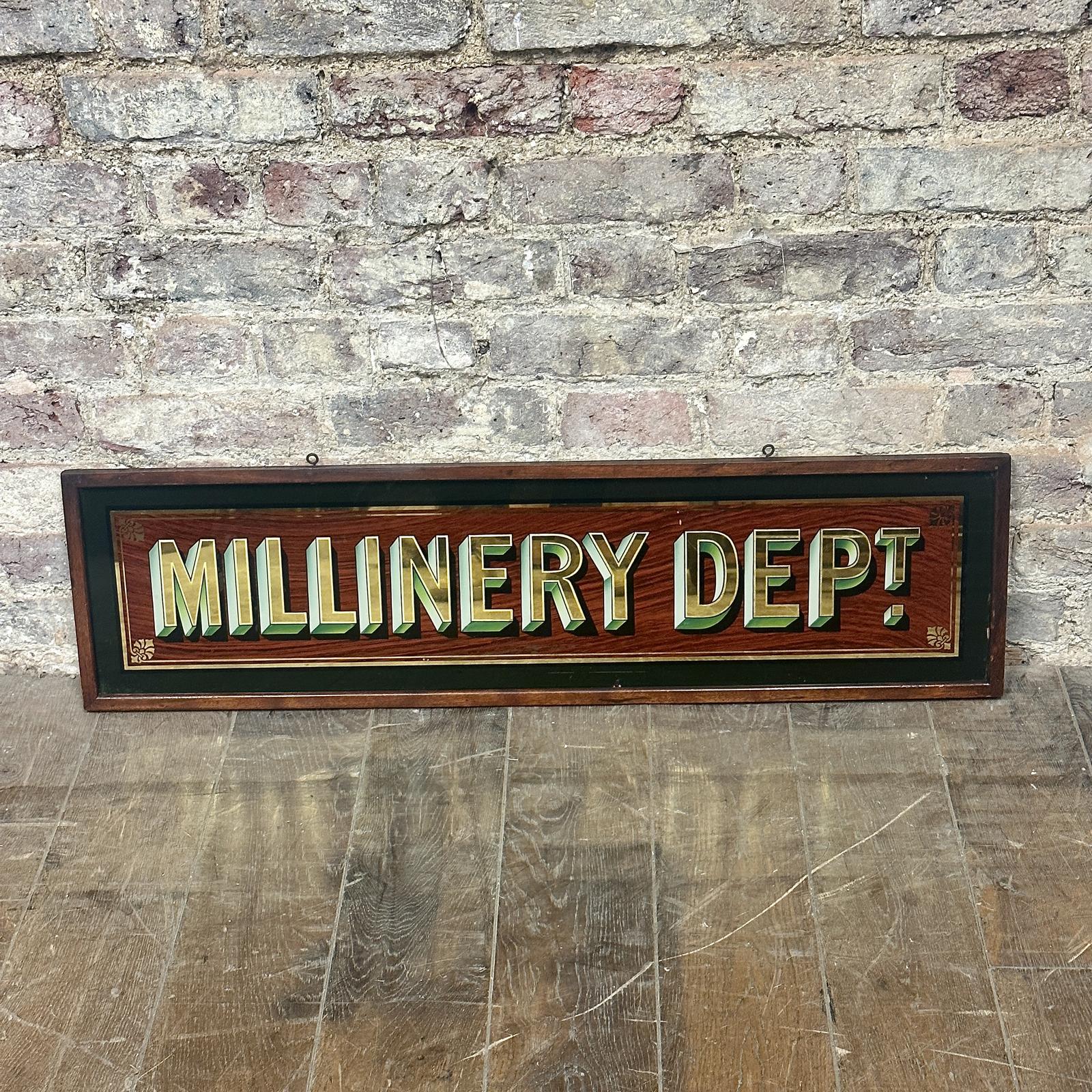 1920s Millinery Shop Sign (1 of 5) 1920s Millinery Shop Sign (1 of 5)