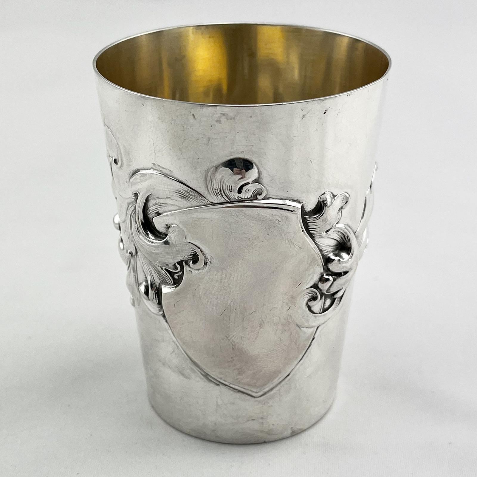 Stylised German 800 Grade Silver Beaker (1 of 5)