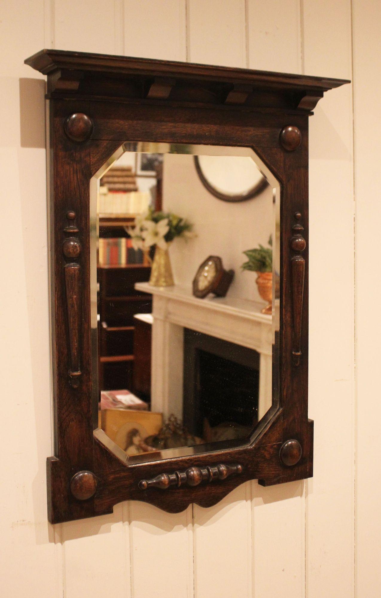 Solid Oak Wall Mirror (1 of 13) Solid Oak Wall Mirror (1 of 13)