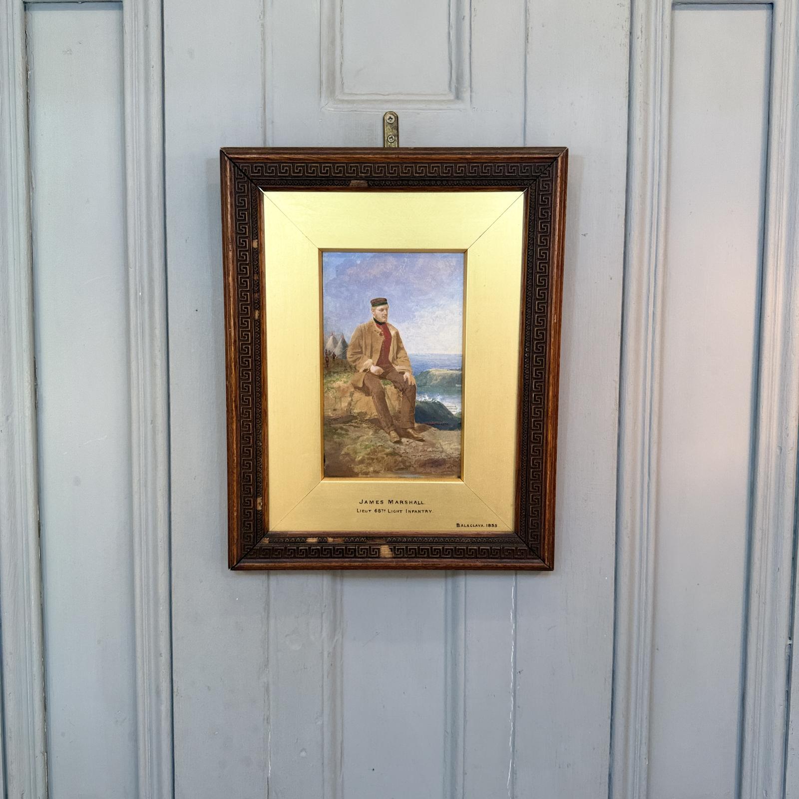 Antique Portrait of a Lieutenant Called James Marshall Dated 1855 (1 of 11)